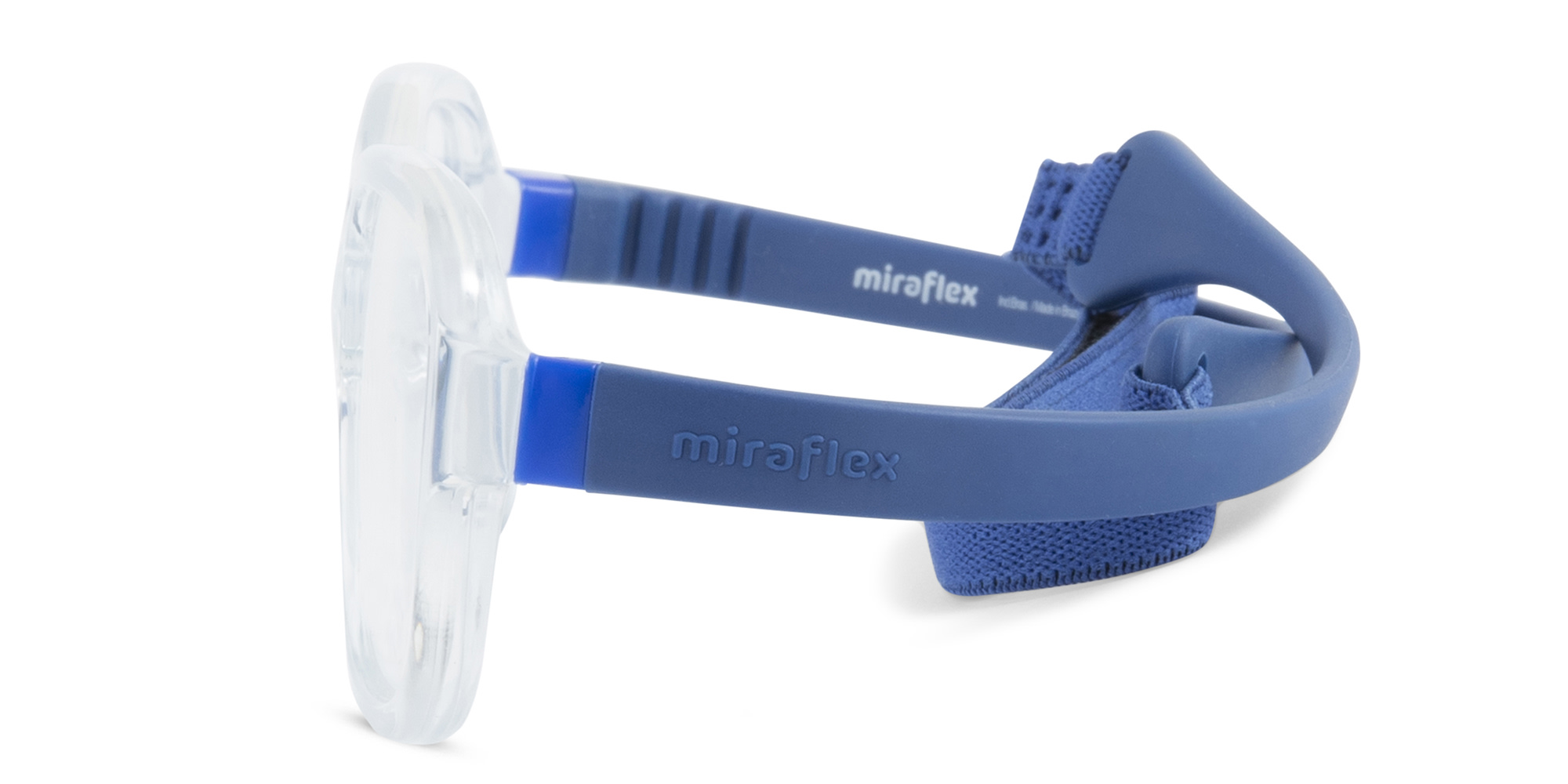 Shop Mira Flex Logo Kids Rectangle Eyeglasses in Transparent online.