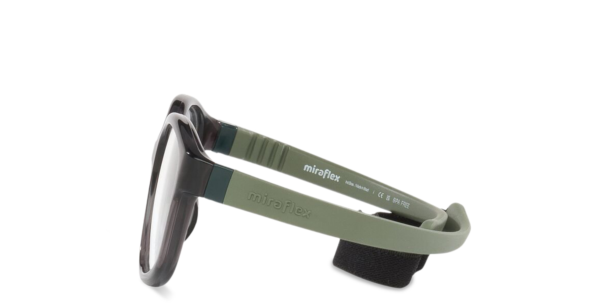 Shop Mira Flex Logo Kids Rectangle Eyeglasses in Grey online.