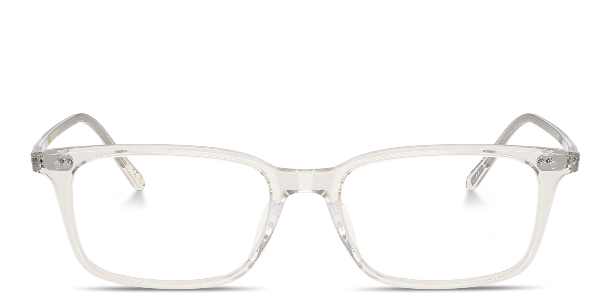 Shop OLIVER PEOPLES Neylan Rectangle Eyeglasses in Transparent Grey online.