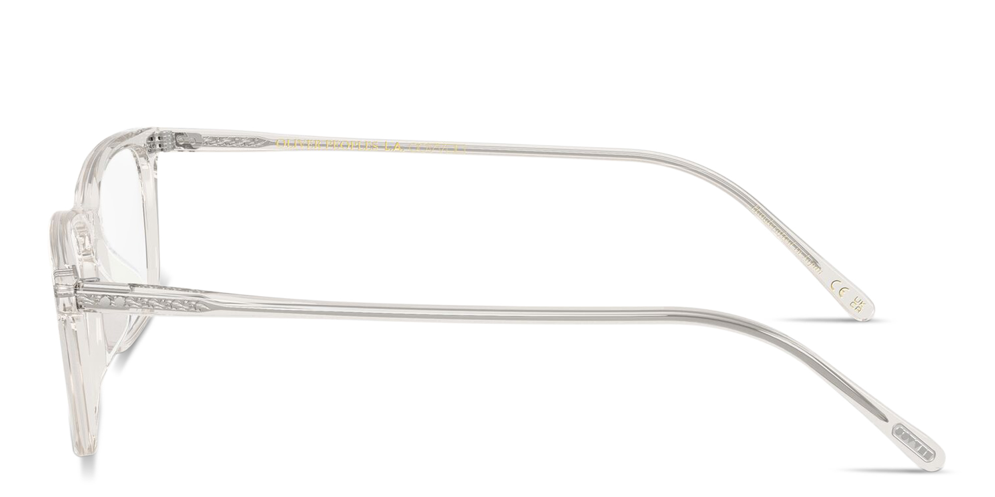 Shop OLIVER PEOPLES Neylan Rectangle Eyeglasses in Transparent Grey online.