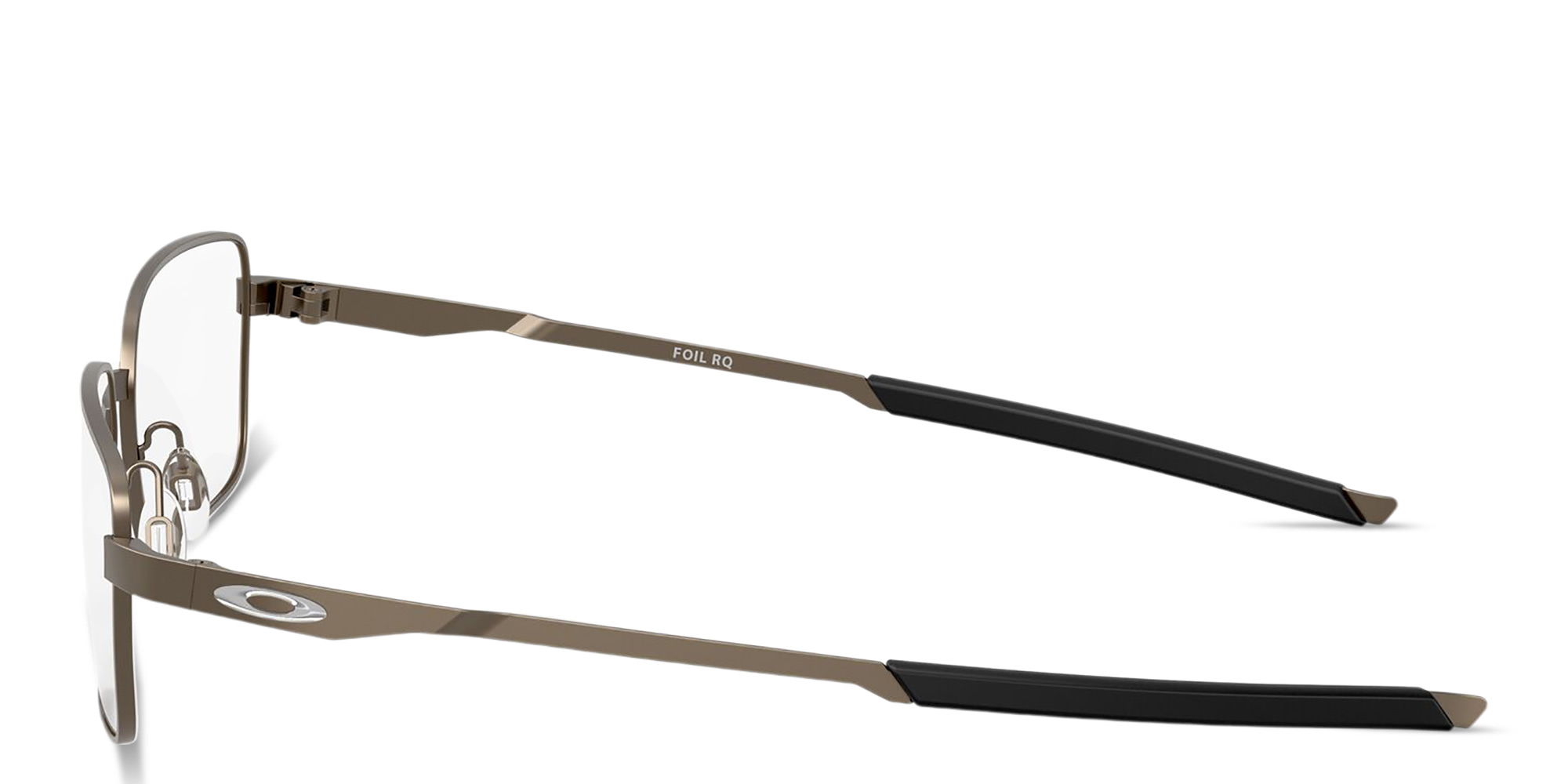Oakley Foil RQ Rectangle Eyeglasses in Pewter – Product Photo 3
