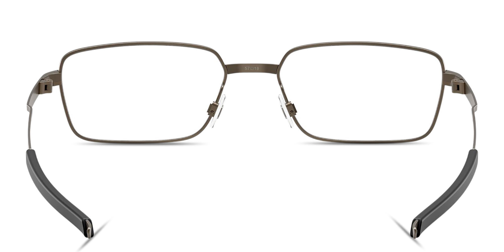 Oakley Foil RQ Rectangle Eyeglasses in Pewter – Product Photo 4