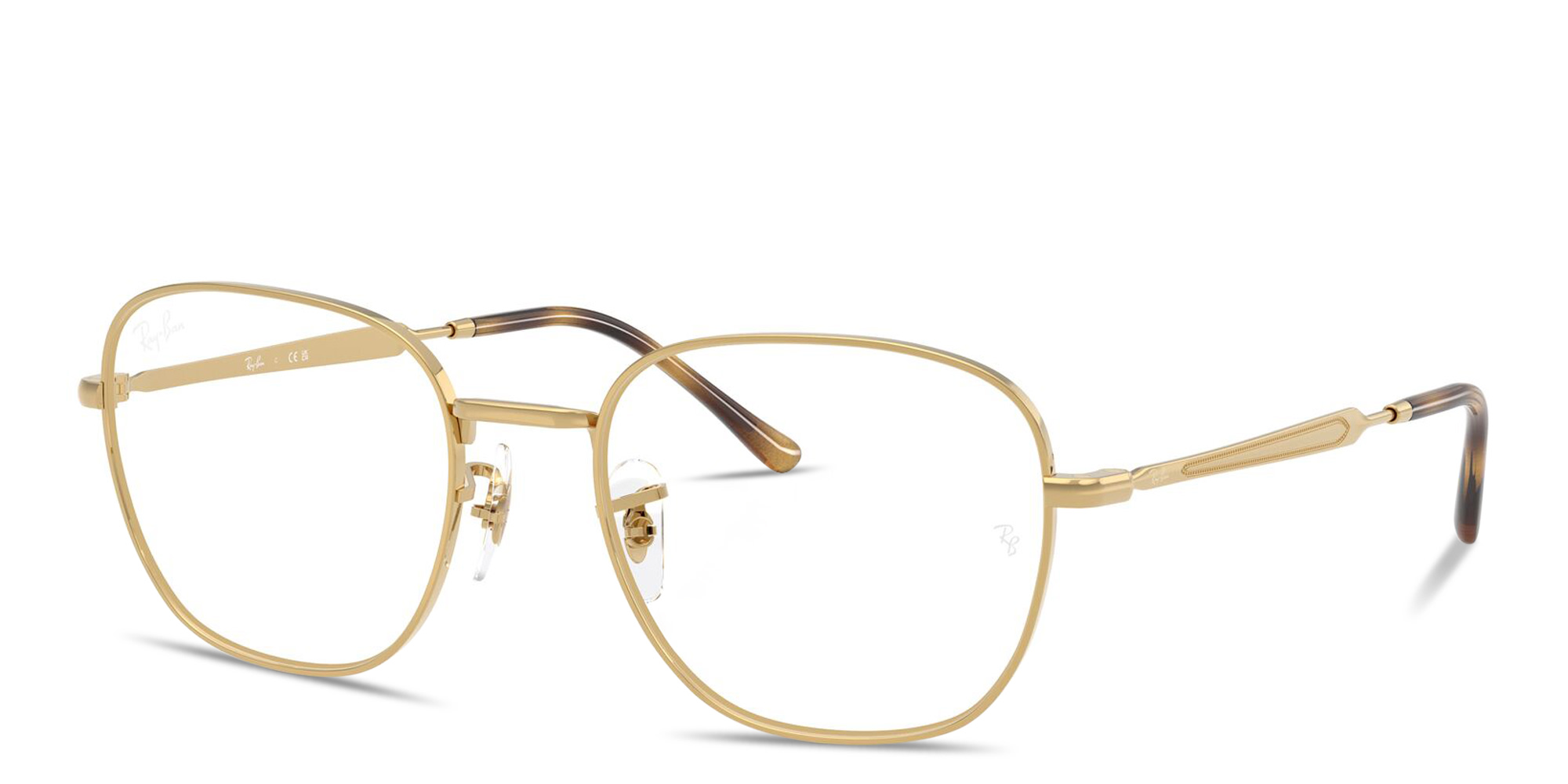 Ray-Ban Optics Unisex Square Eyeglasses in Gold – Product Photo 2