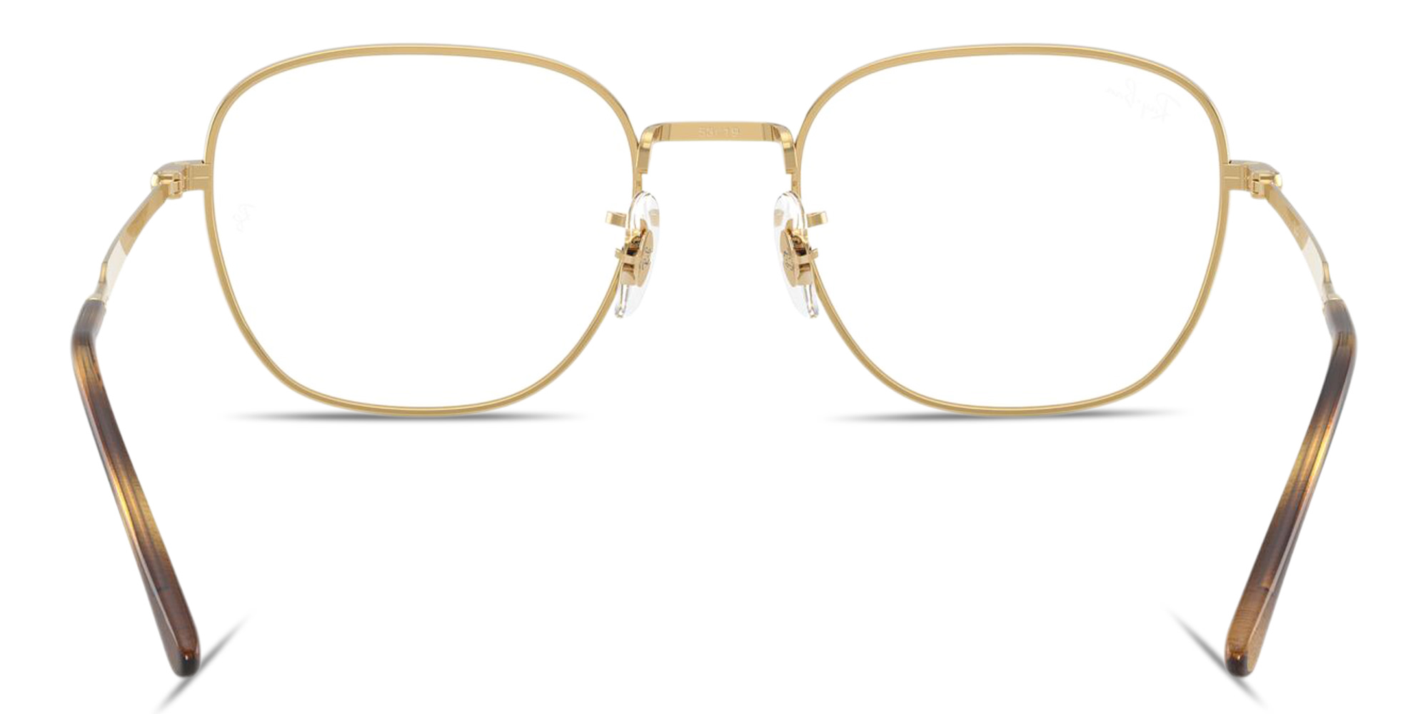 Ray-Ban Optics Unisex Square Eyeglasses in Gold – Product Photo 4