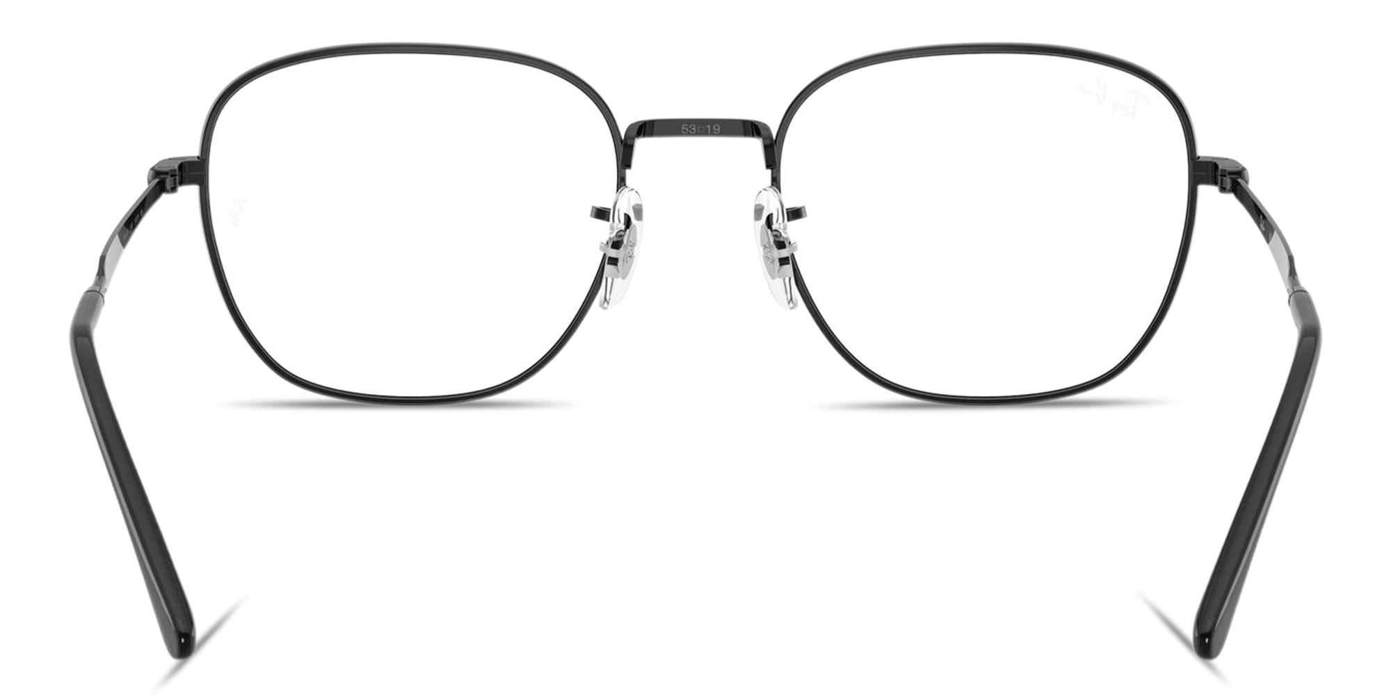 Shop Ray-Ban Optics Unisex Square Eyeglasses in Black online.