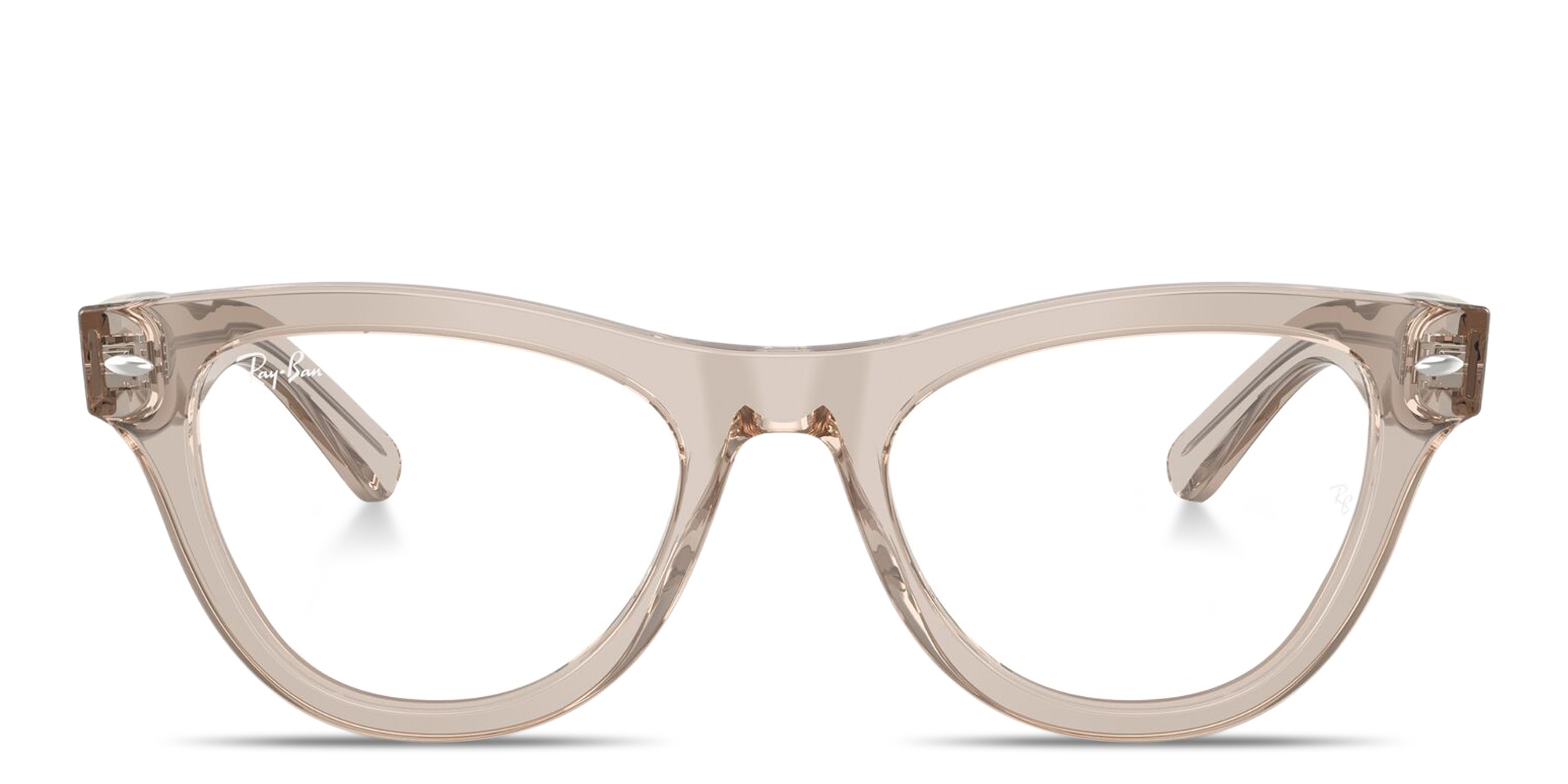 Ray-Ban Skyler Optics Cat-Eye Eyeglasses in Transparent light brown – Product Photo 1