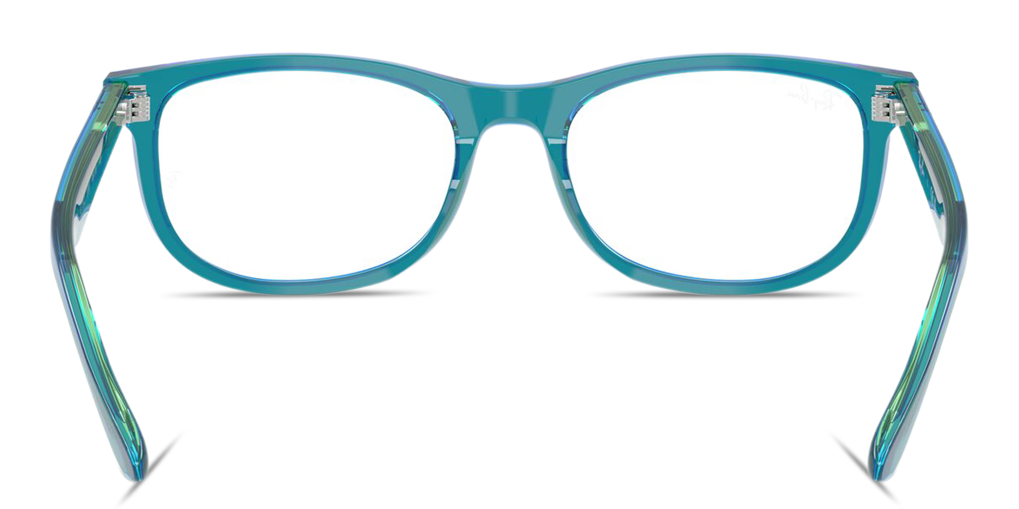 Shop Ray-Ban Junior Optics Kids Pillow Eyeglasses in Transparent Blue online.