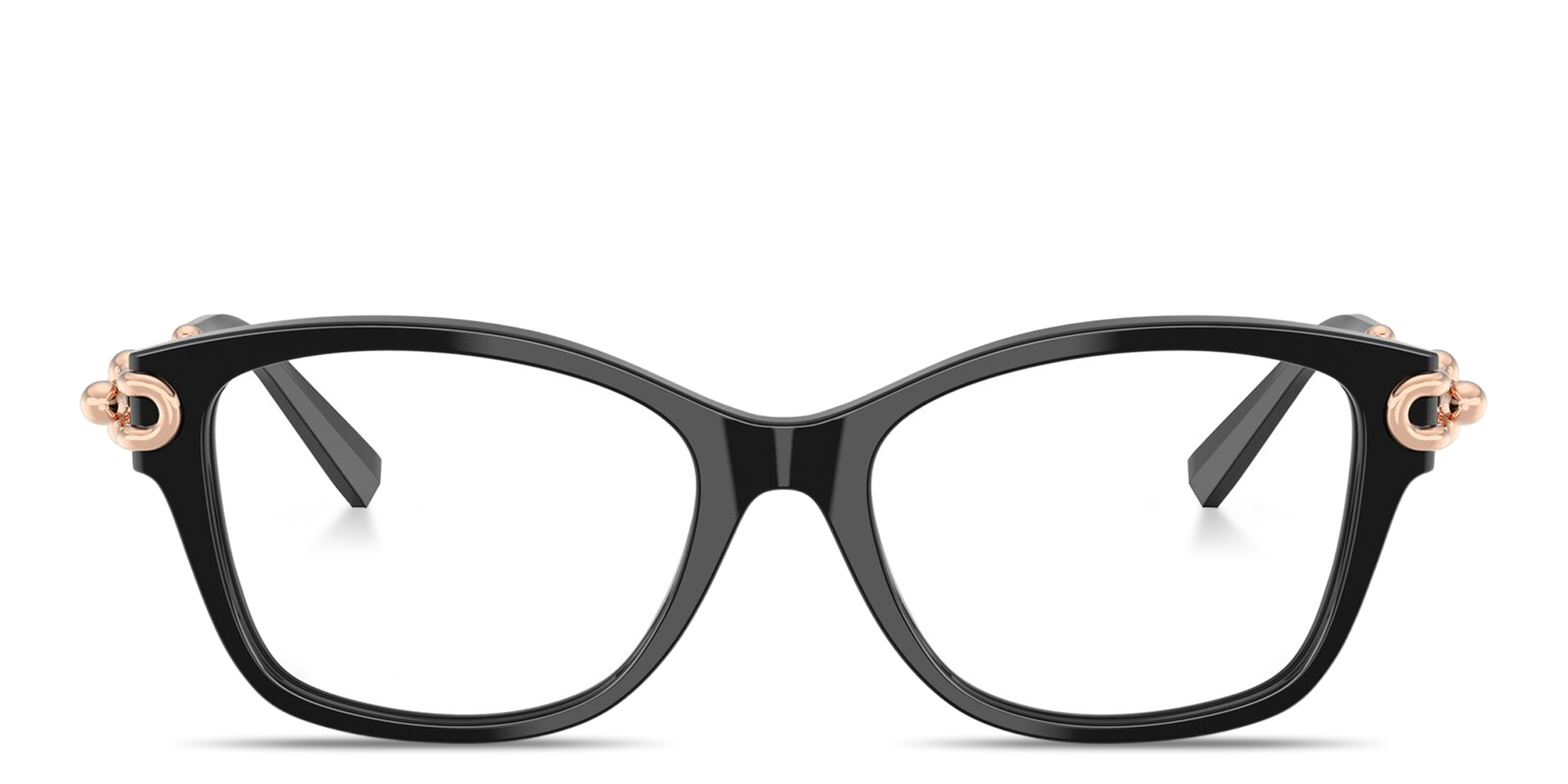 Shop TIFFANY Tiffany HardWear Cat-Eye Eyeglasses in Black online.
