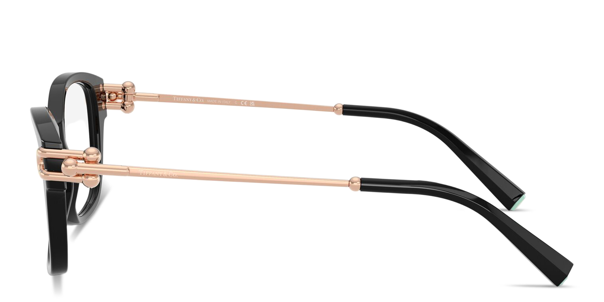 Shop TIFFANY Tiffany HardWear Cat-Eye Eyeglasses in Black online.