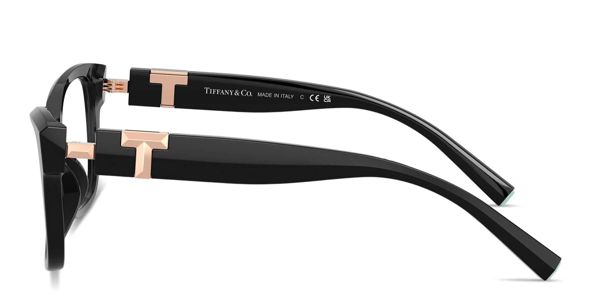 Shop TIFFANY T Motif Cat-Eye Eyeglasses in Black online.