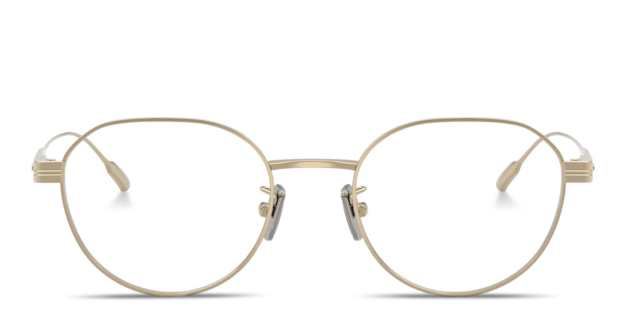 تسوق نظارات طبية دائرية للجنسين بتوقيع العلامة مونكلير بلون ذهبي أونلاين.