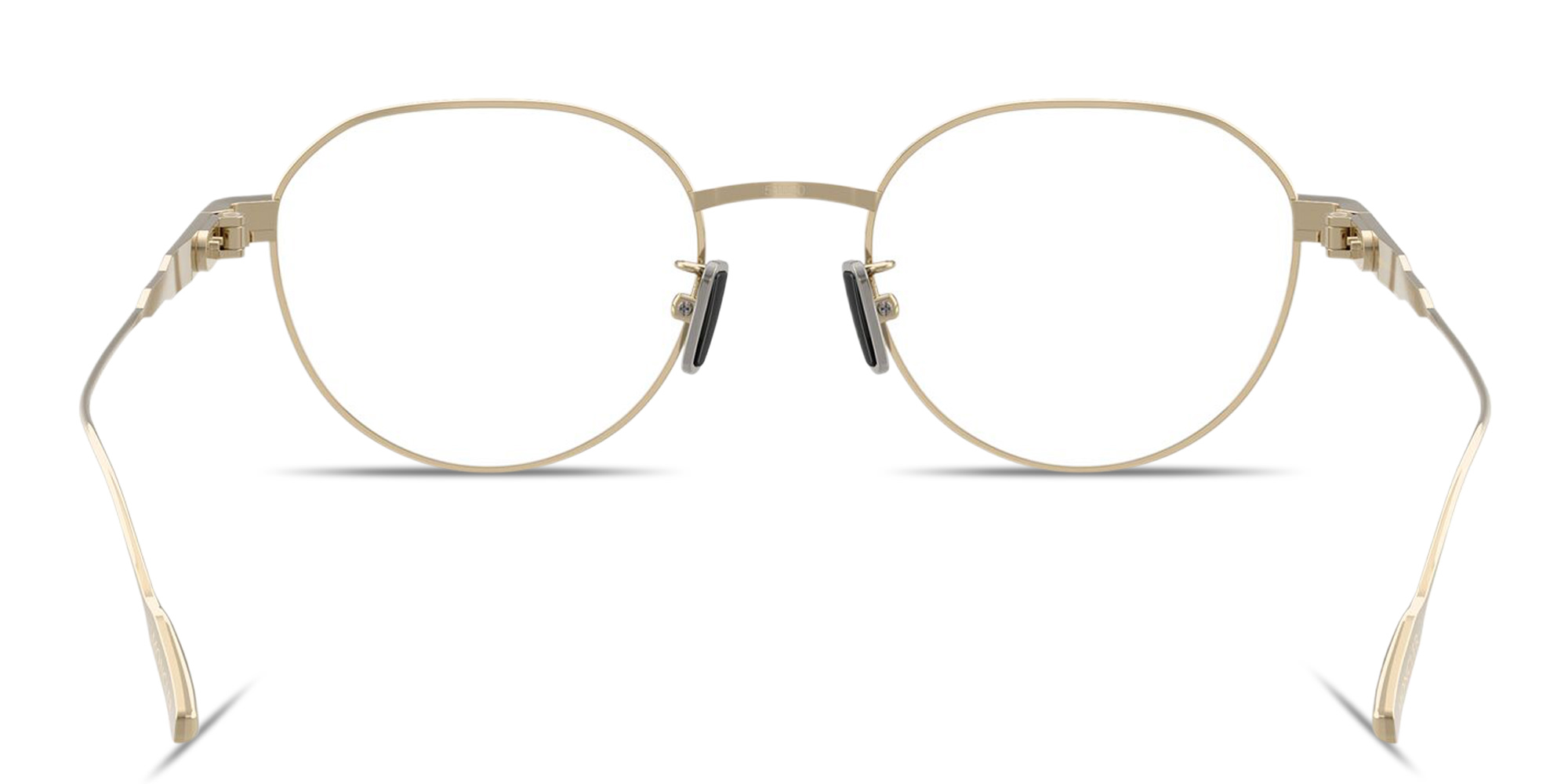 تسوق نظارات طبية دائرية للجنسين بتوقيع العلامة مونكلير بلون ذهبي أونلاين.