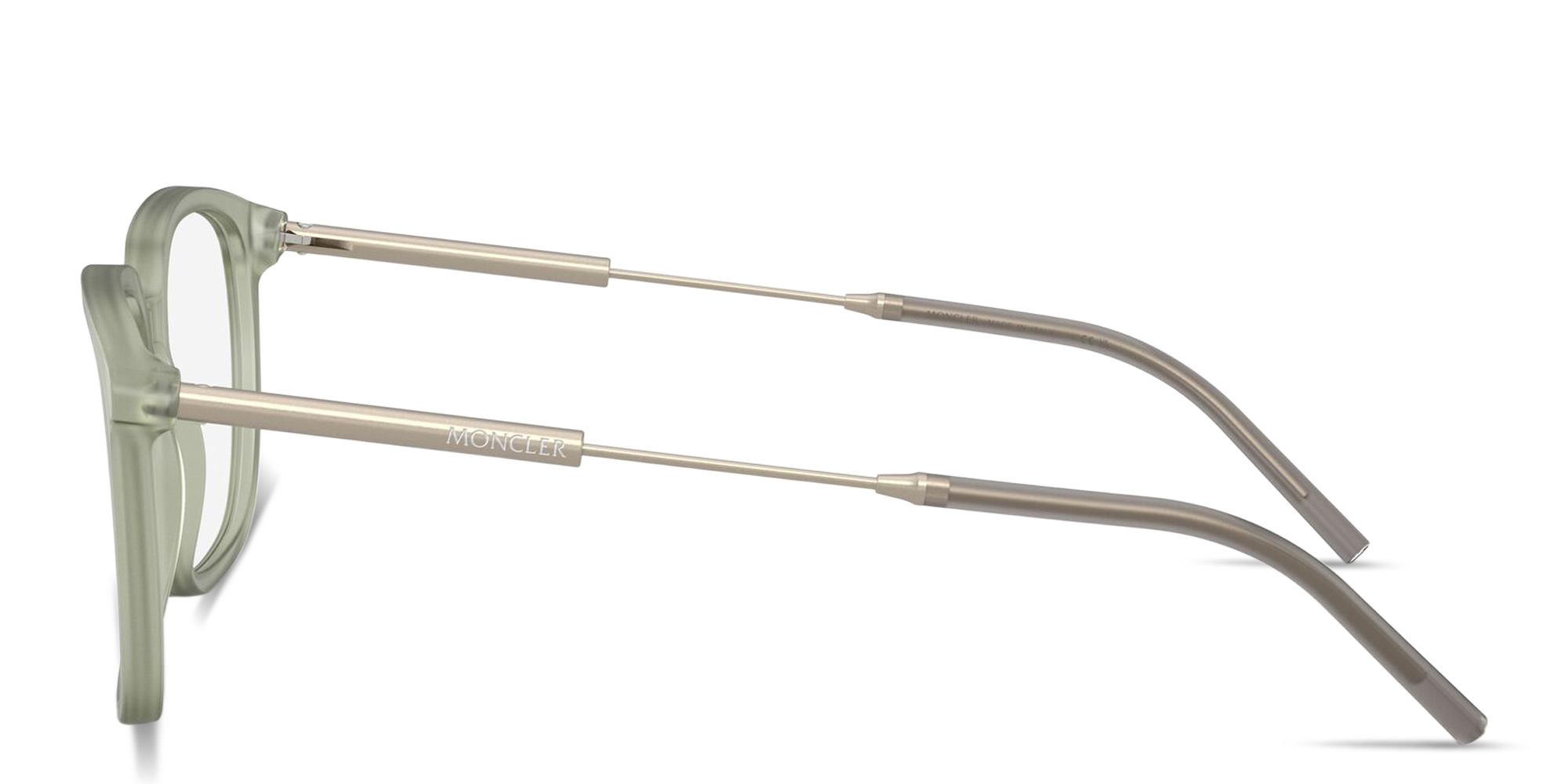 تسوق نظارات طبية طراز بانتوس للجنسين بتوقيع العلامة مونكلير بلون أخضر شفاف أونلاين.