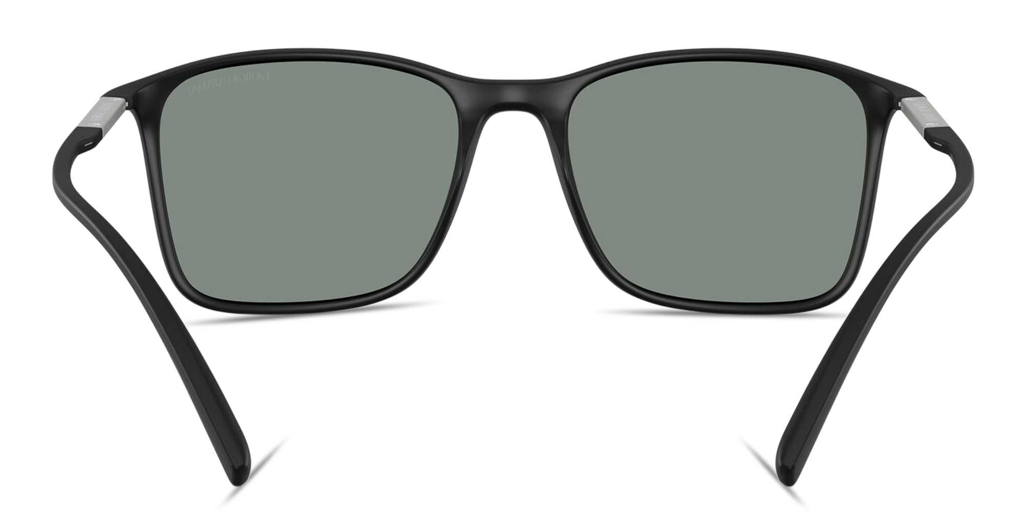 Shop GIORGIO ARMANI Pillow Sunglasses in Black online.