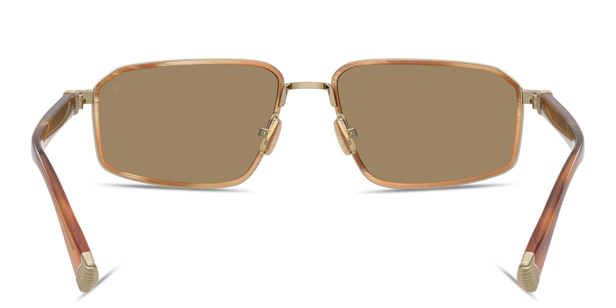 Shop BRUNELLO CUCINELLI Jarama Irregular Sunglasses in Gold online.
