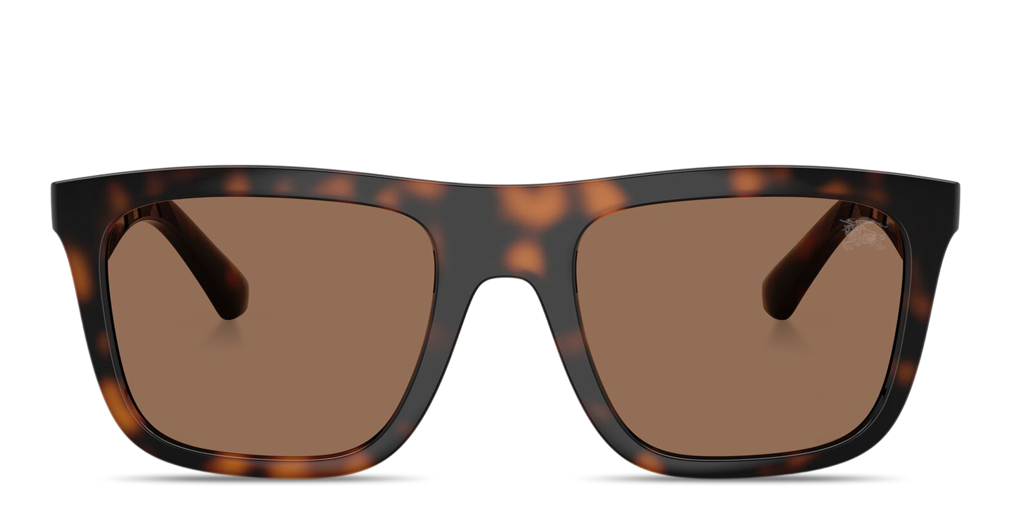 Shop BURBERRY Logo Signature Square Sunglasses in Havana online.