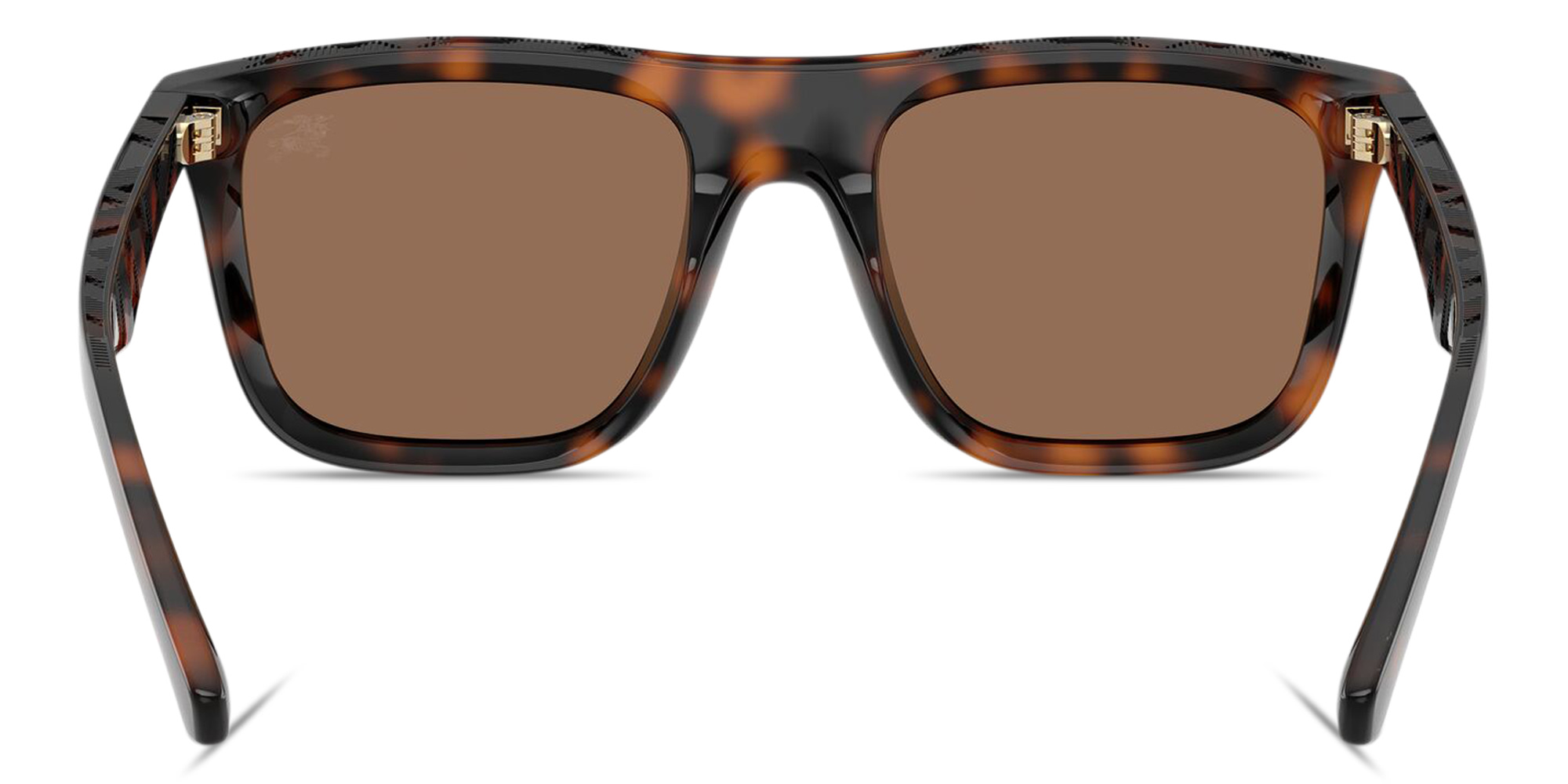 Shop BURBERRY Logo Signature Square Sunglasses in Havana online.