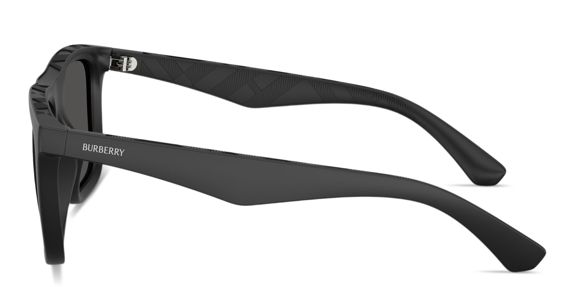 BURBERRY Logo Signature Square Sunglasses in Black – Product Photo 3