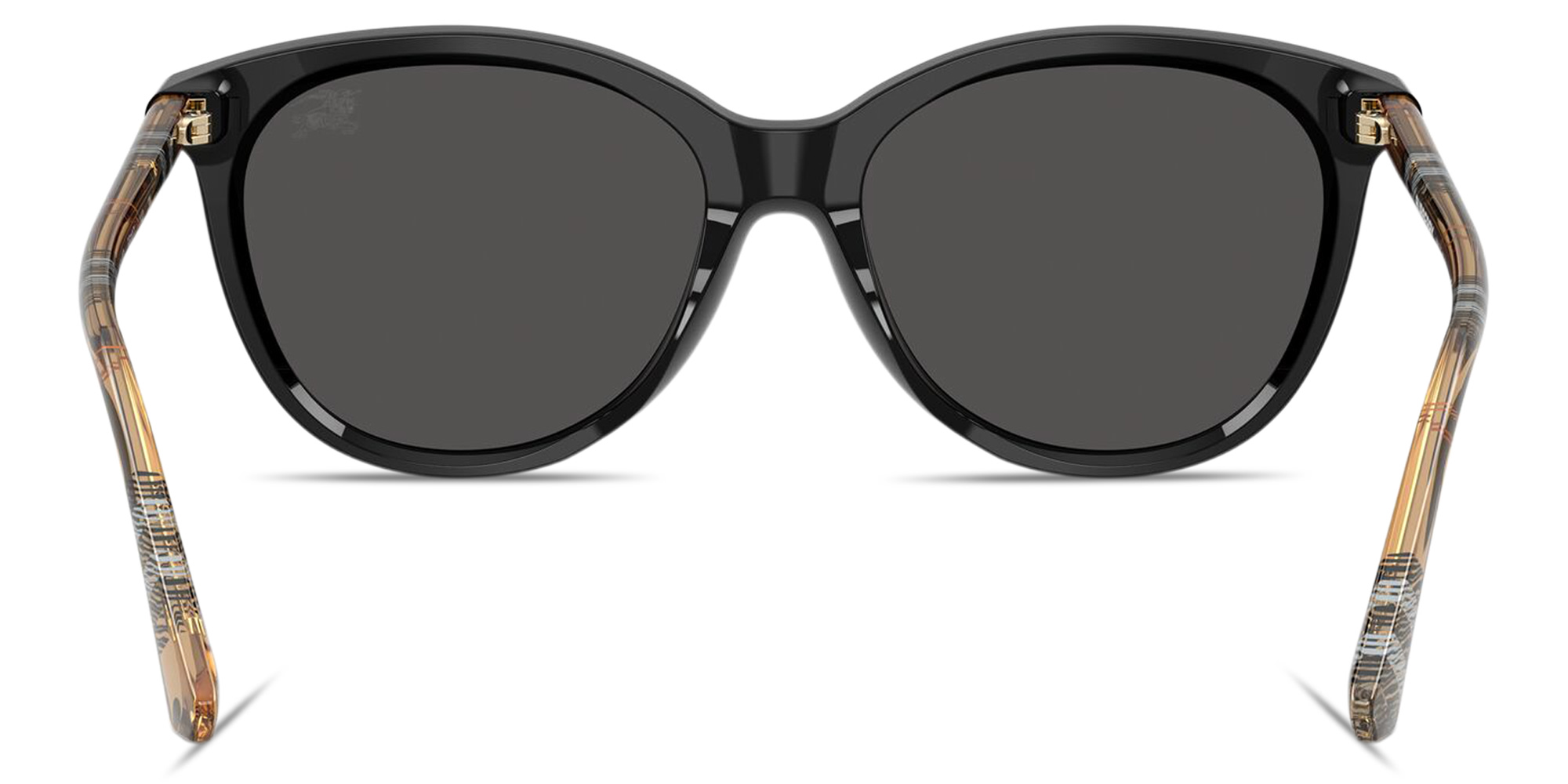 BURBERRY Vintage Check Panthos Sunglasses in Black – Product Photo 4