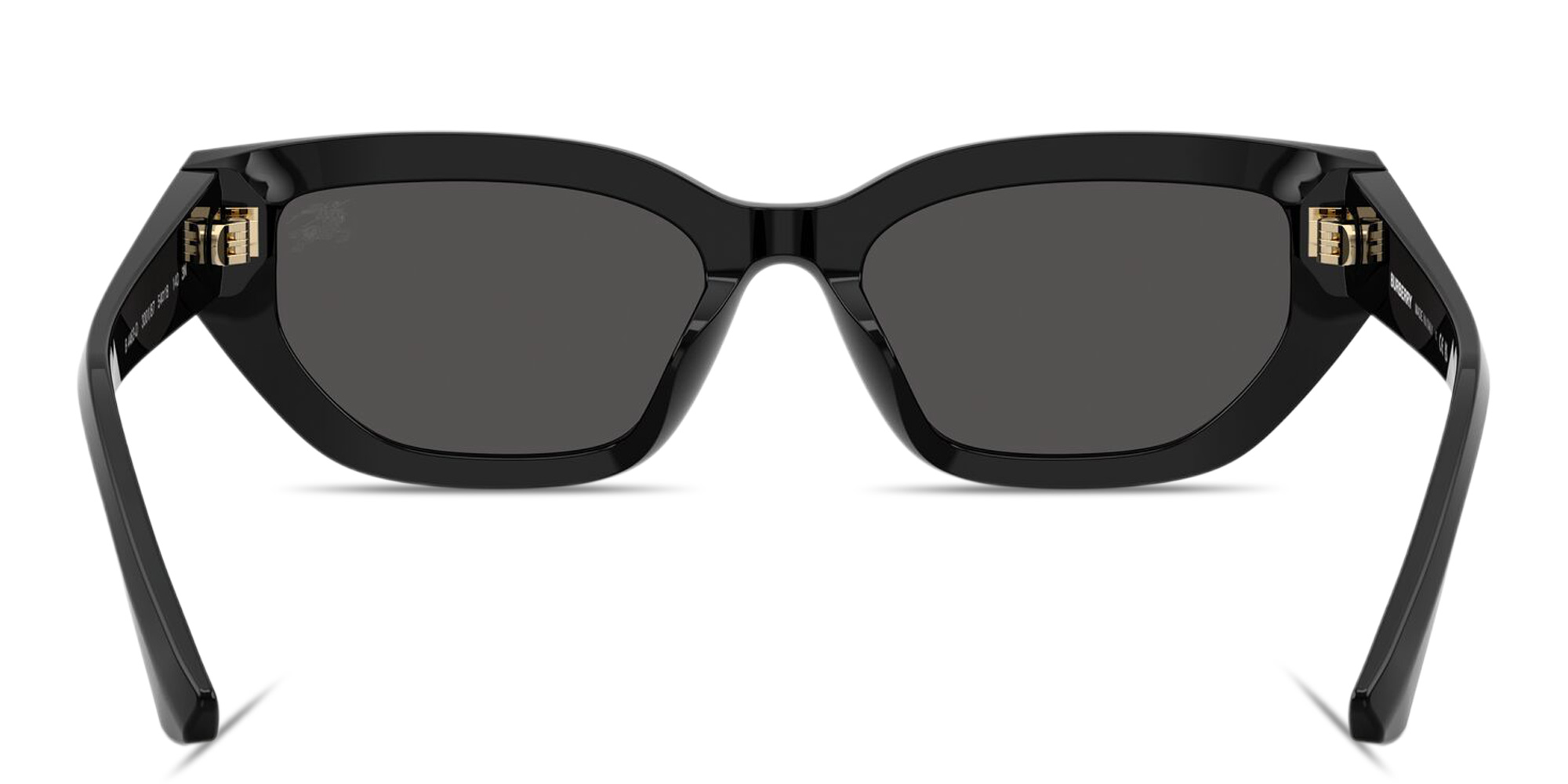 Shop BURBERRY Logo Signature Cat-Eye Sunglasses in Black online.