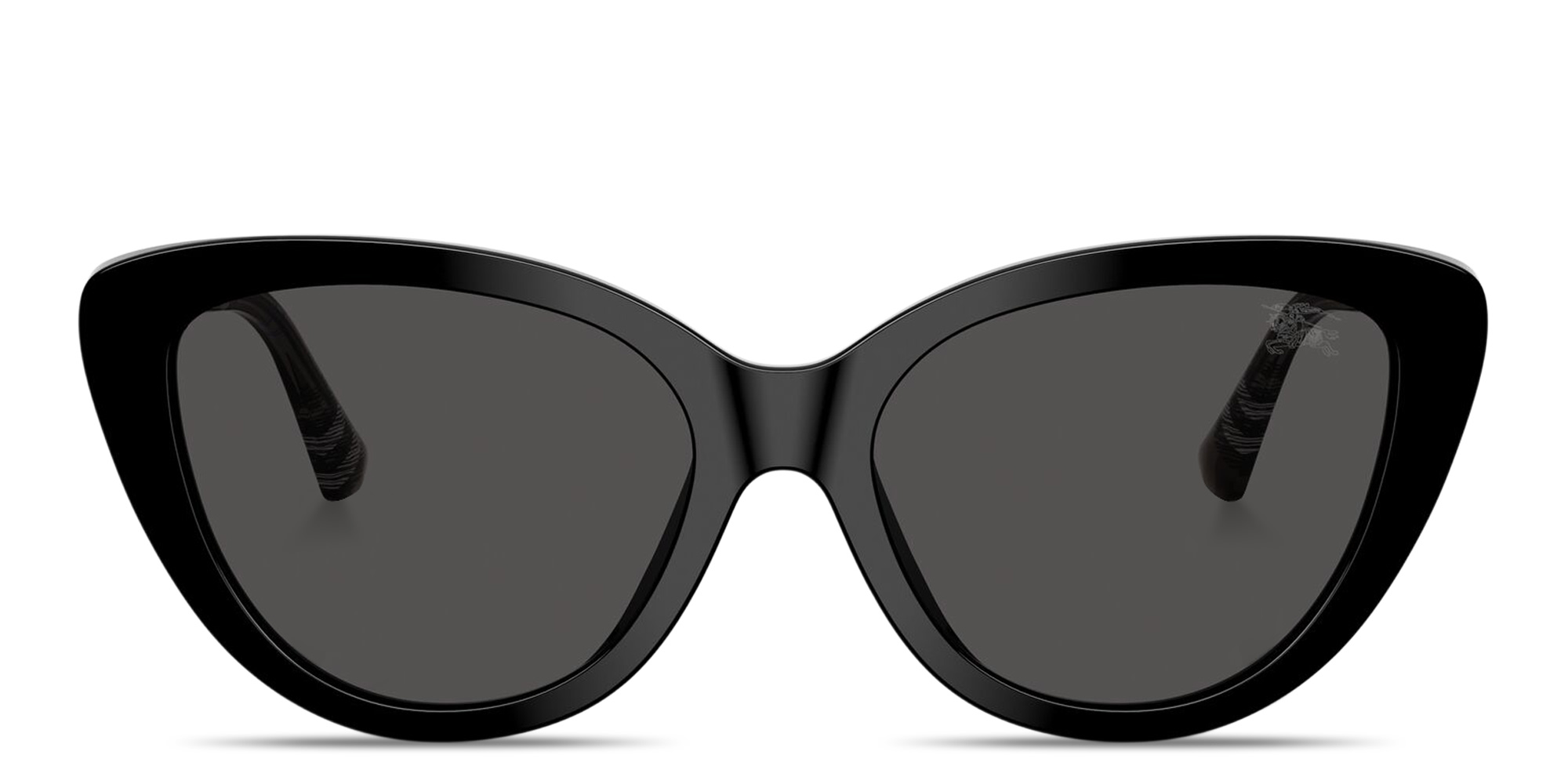 BURBERRY Vintage Check Cat-Eye Sunglasses in Black – Product Photo 1
