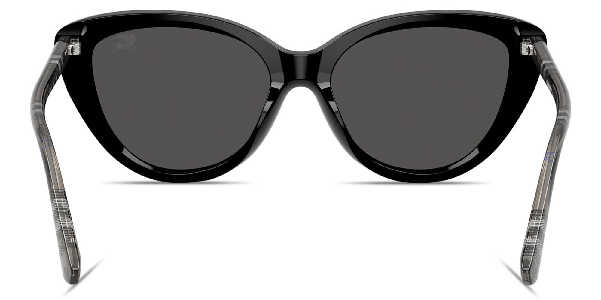BURBERRY Vintage Check Cat-Eye Sunglasses in Black – Product Photo 4