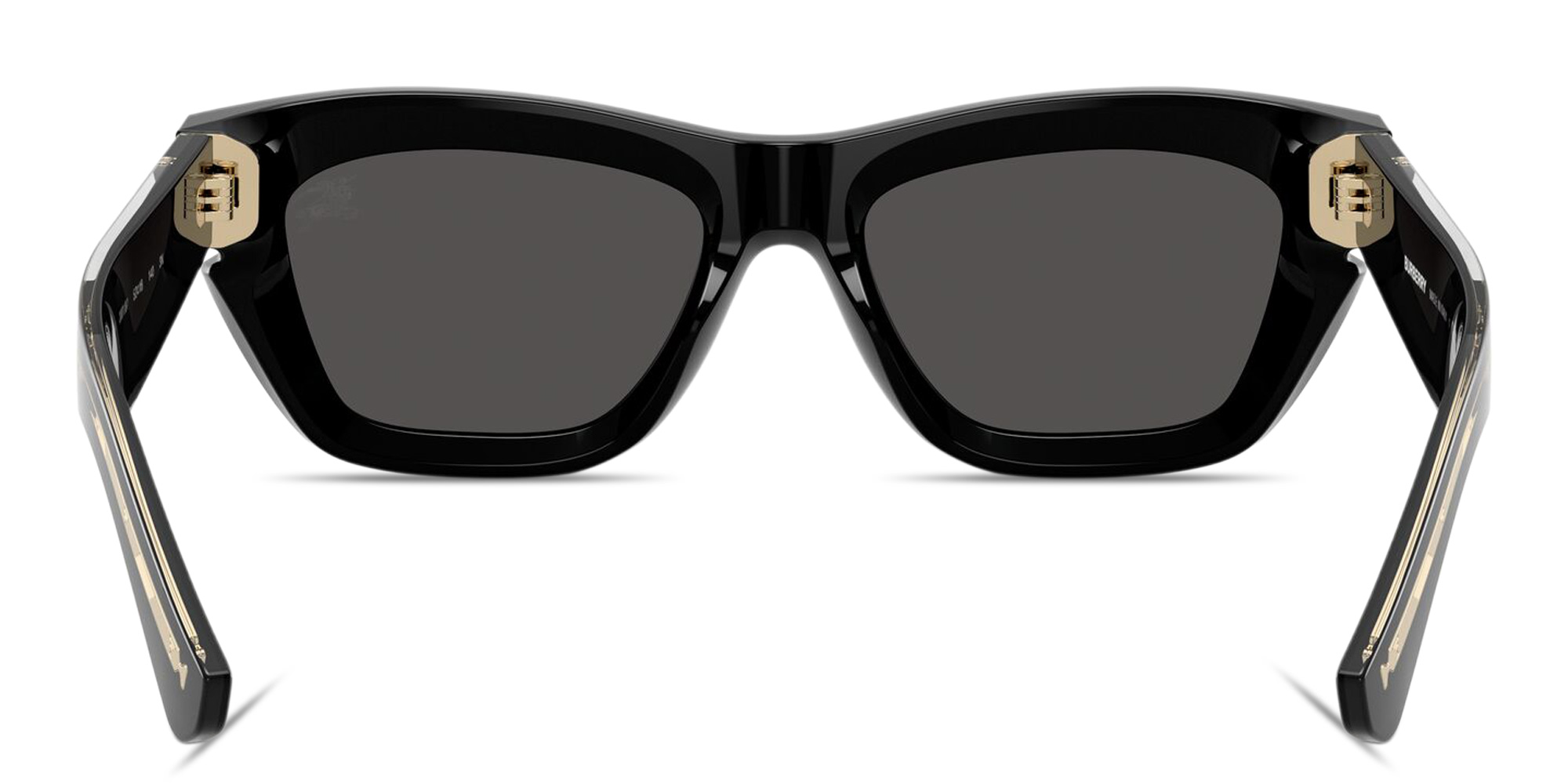 Shop BURBERRY Logo Signature Cat-Eye Sunglasses in Black online.