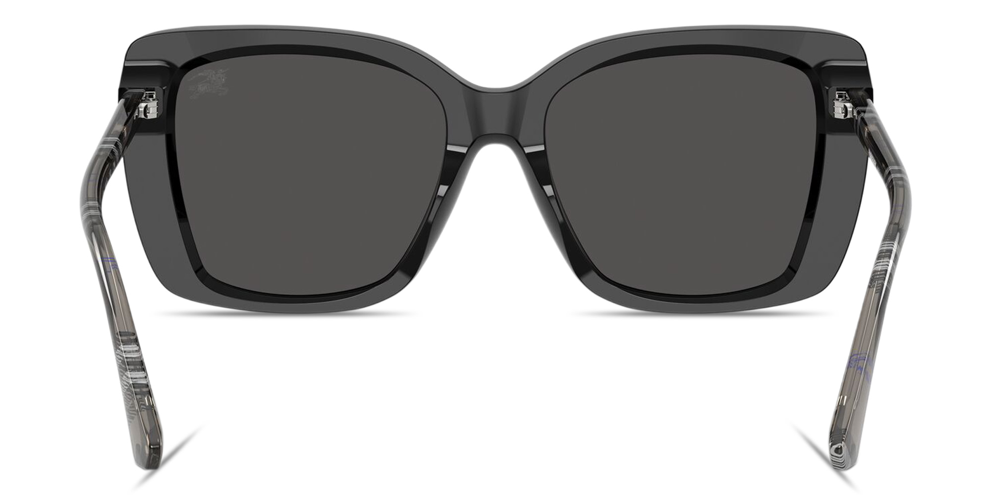 BURBERRY Vintage Check Oversized Square Sunglasses in Black – Product Photo 4
