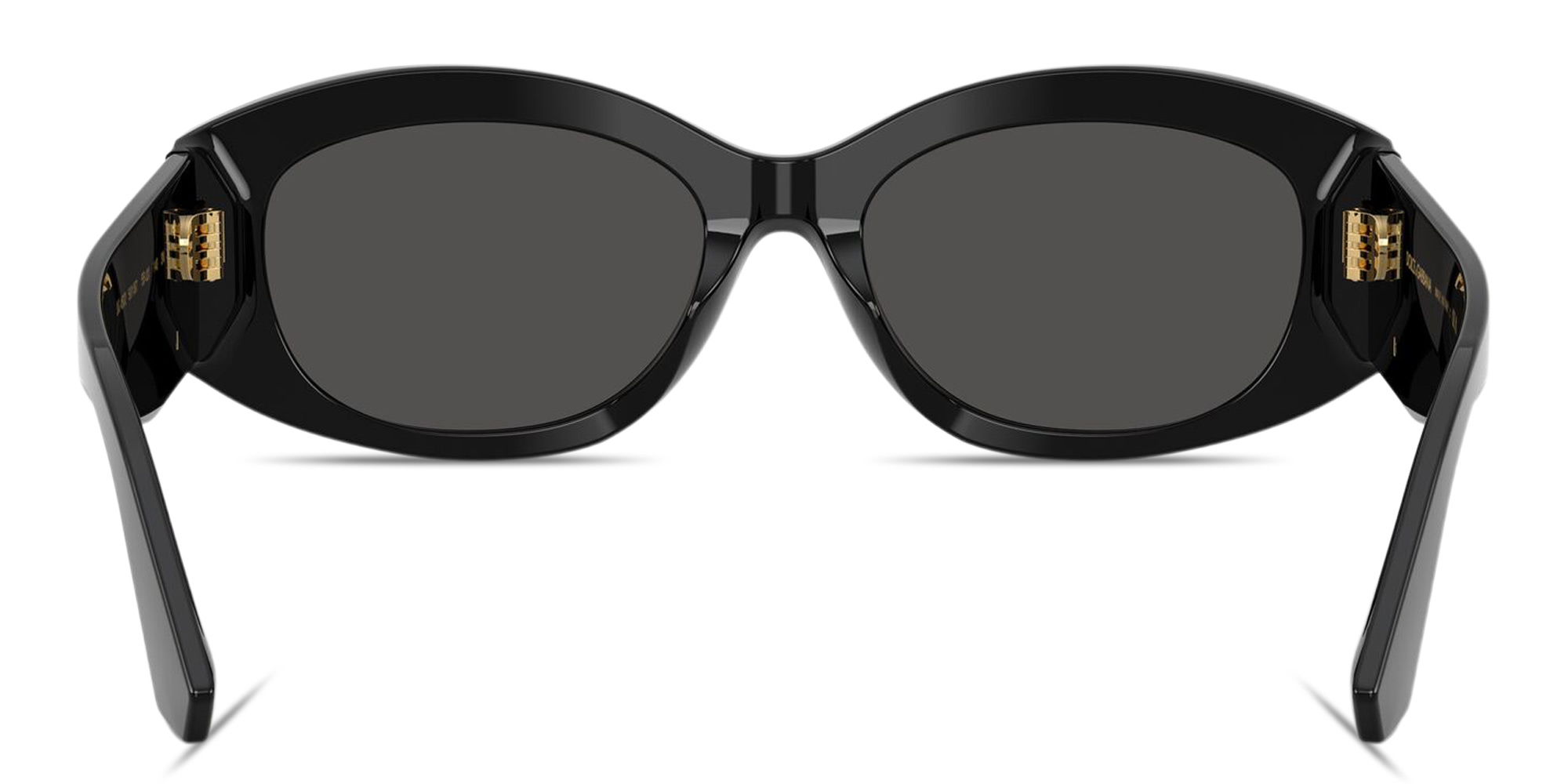 Shop Dolce & Gabbana DG Motif Oval Sunglasses in Black online.