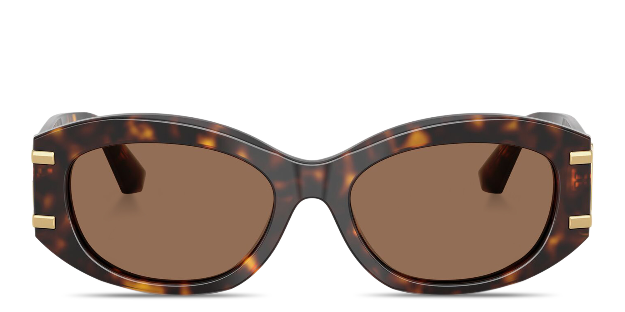 Dolce & Gabbana DG Motif Oval Sunglasses in Havana – Product Photo 1