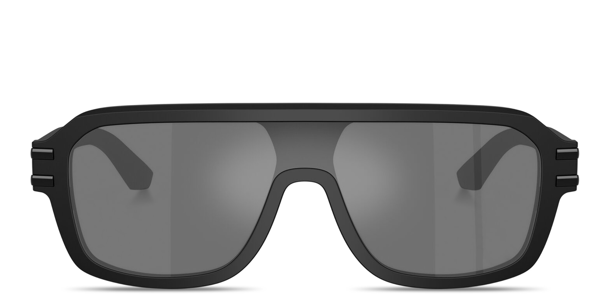 Shop Dolce & Gabbana DG Emblem Aviator Sunglasses in Black online.