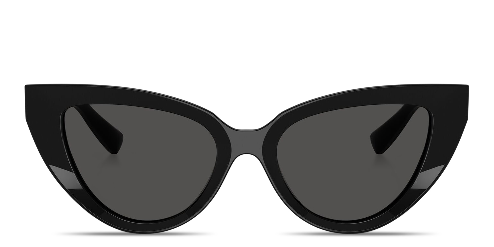 Shop Dolce & Gabbana Logo Signature Cat-Eye Sunglasses in Black online.