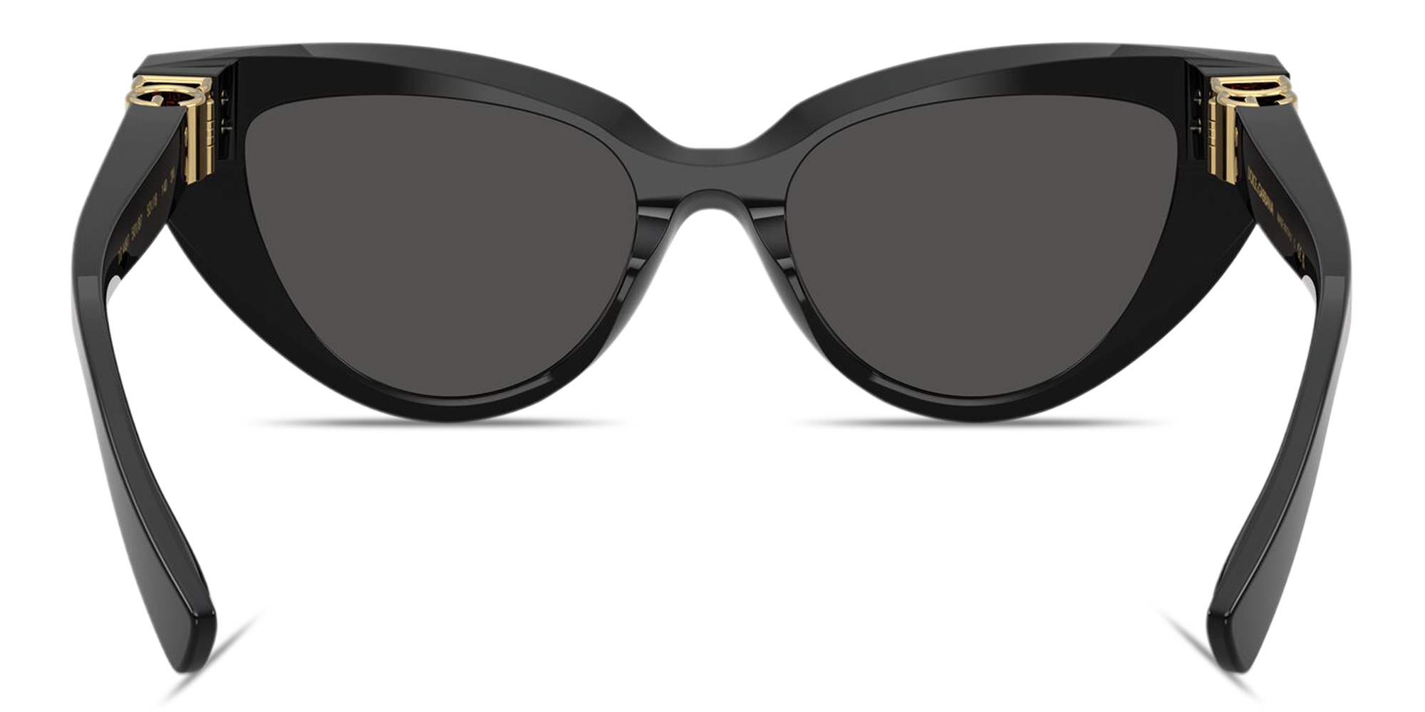 Shop Dolce & Gabbana Logo Signature Cat-Eye Sunglasses in Black online.