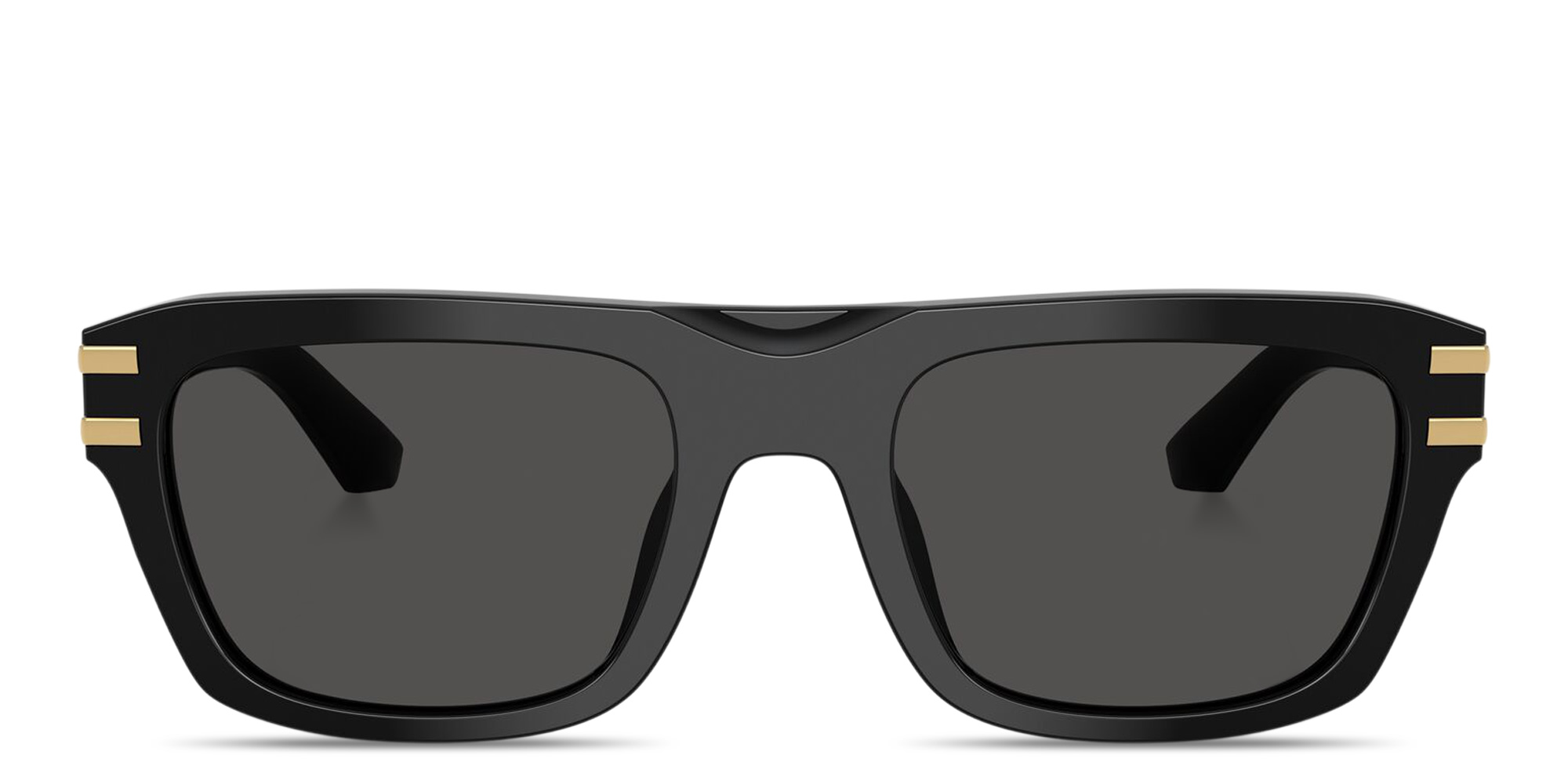 Shop Dolce & Gabbana DG Motif Rectangle Sunglasses in Black online.