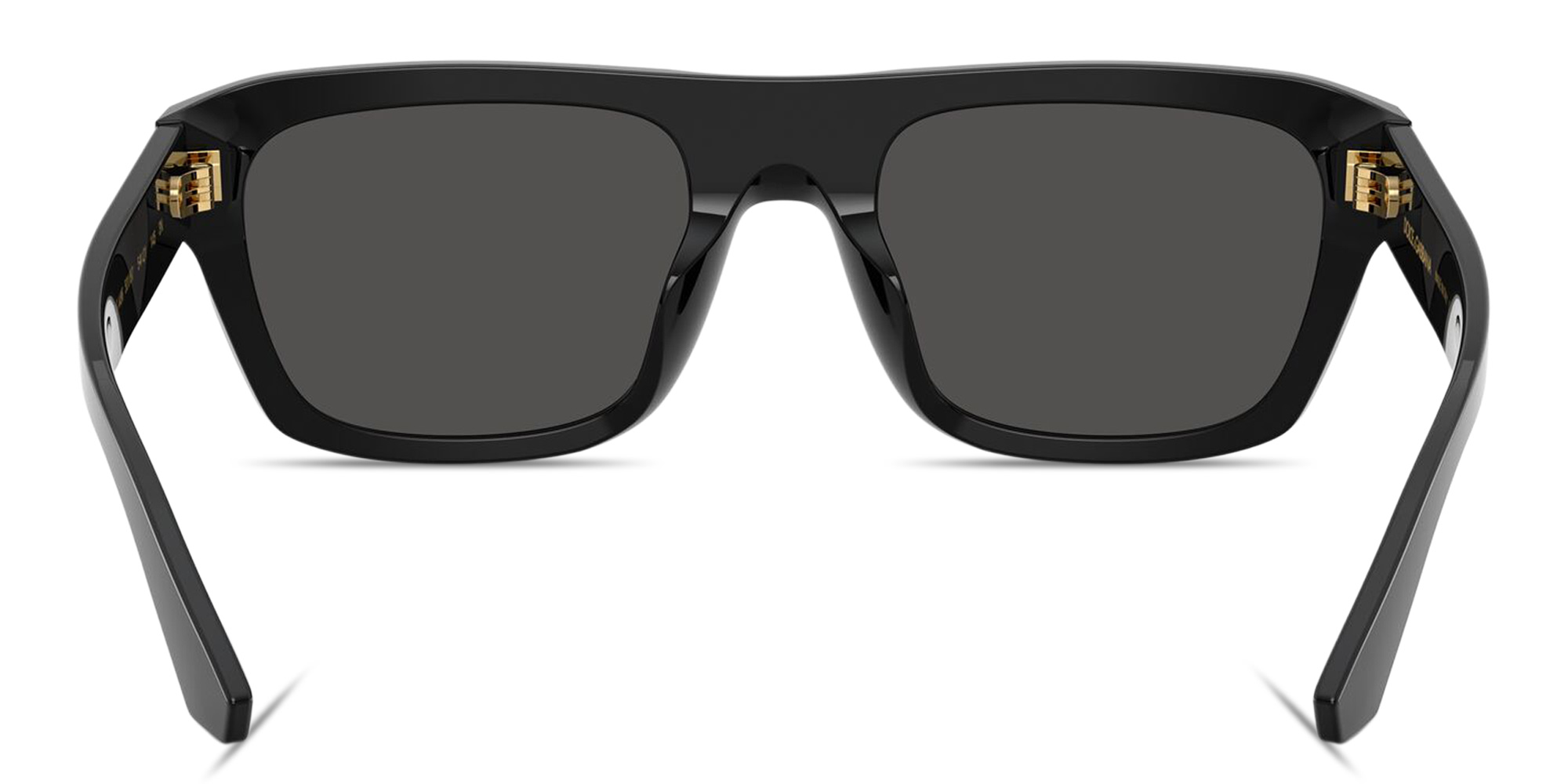 Shop Dolce & Gabbana DG Motif Rectangle Sunglasses in Black online.