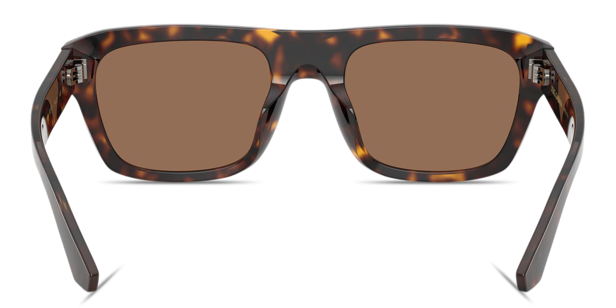 Shop Dolce & Gabbana DG Motif Rectangle Sunglasses in Havana online.
