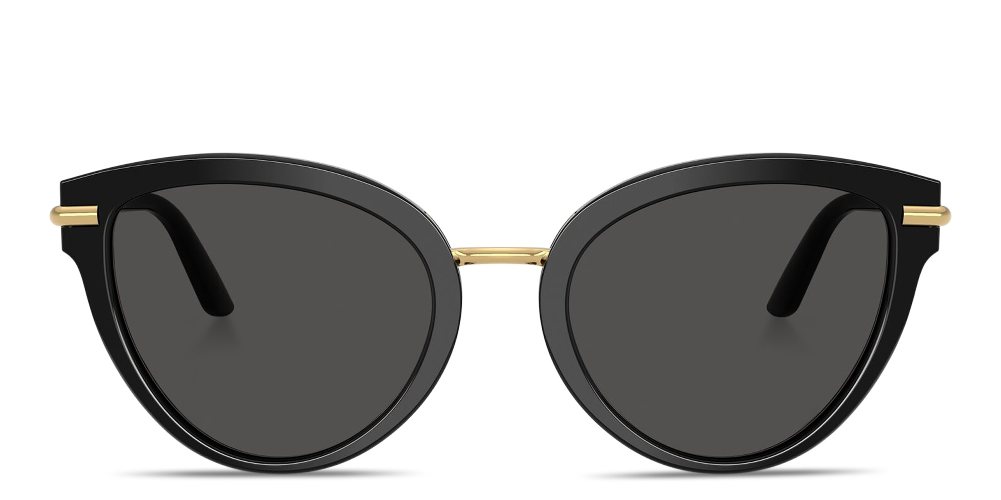 Shop Dolce & Gabbana Engraved Logo Cat-Eye Sunglasses in Black online.