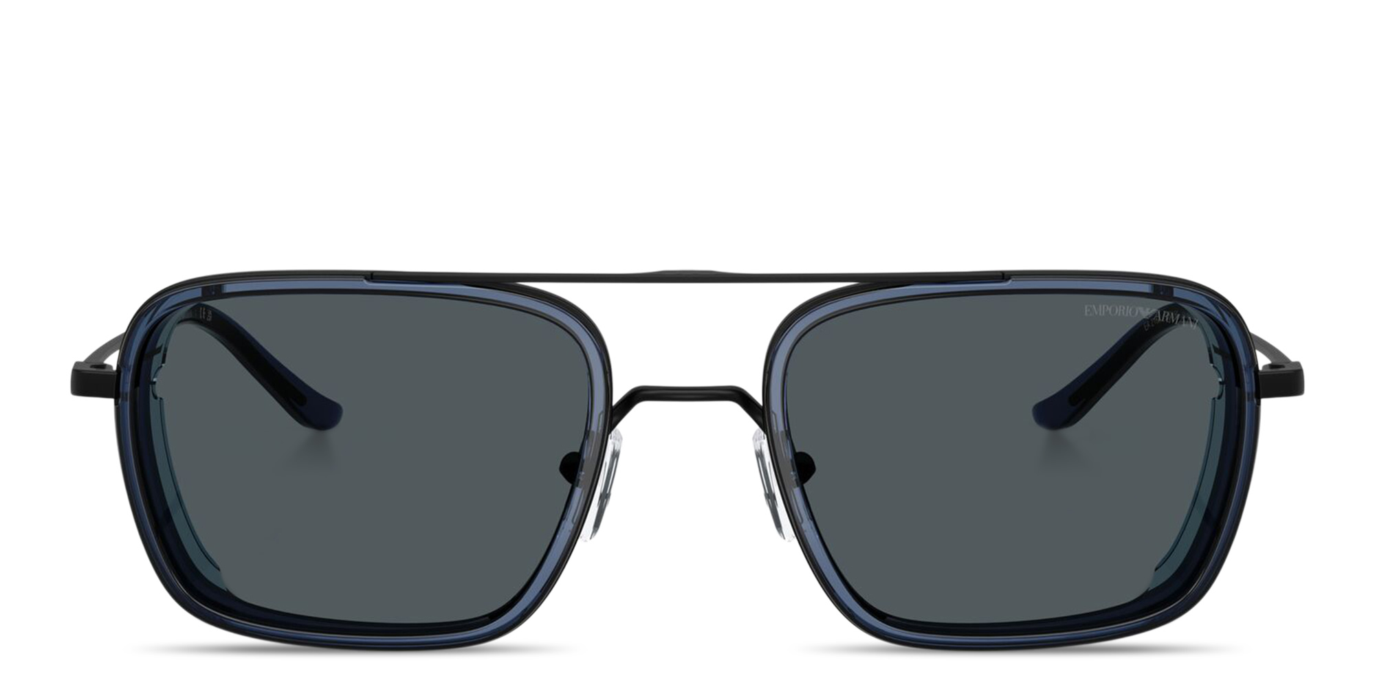 Emporio Armani Eagle Logo Square Sunglasses in Black – Product Photo 1