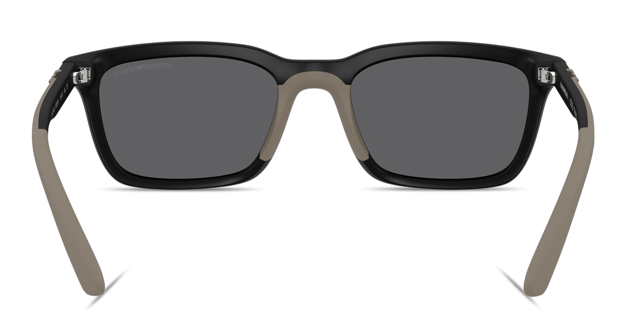 Emporio Armani Eagle Logo Rectangle Sunglasses in Black – Product Photo 4