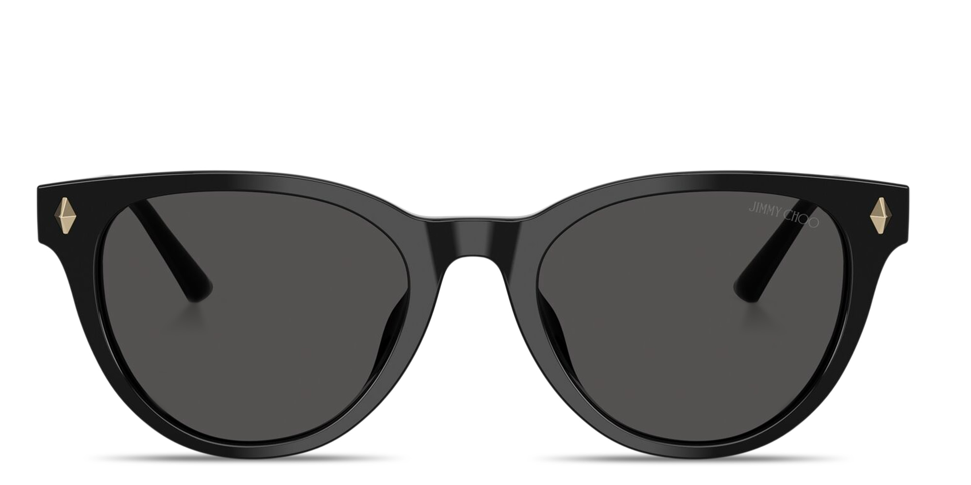 Shop JIMMY CHOO Logo Signature Panthos Sunglasses in Black online.