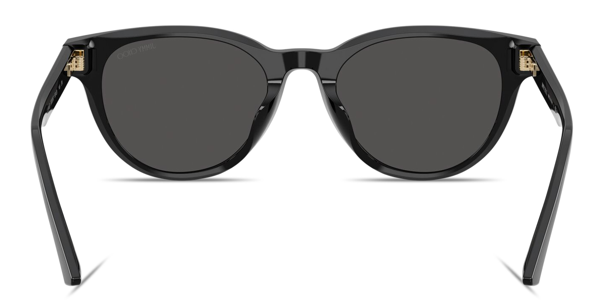 Shop JIMMY CHOO Logo Signature Panthos Sunglasses in Black online.