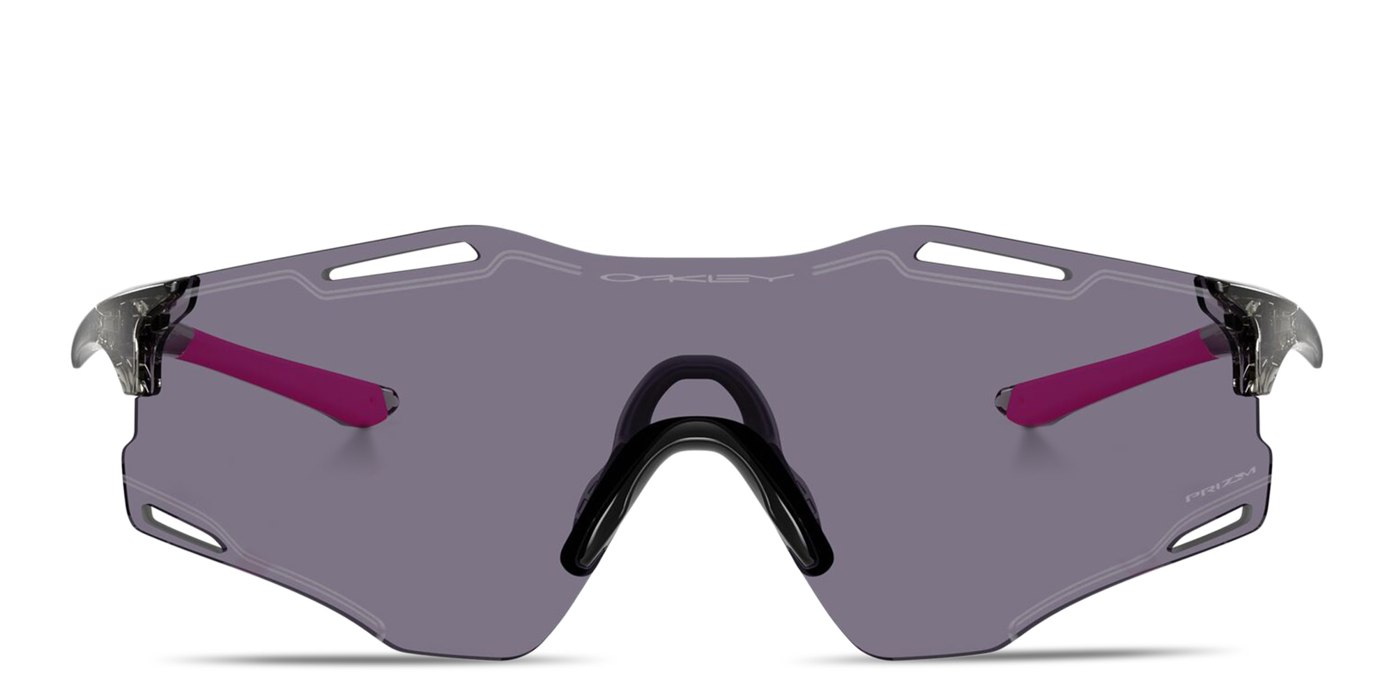 Oakley Cybr Zero Unisex Rimless Rectangle Sunglasses in Grey – Product Photo 1