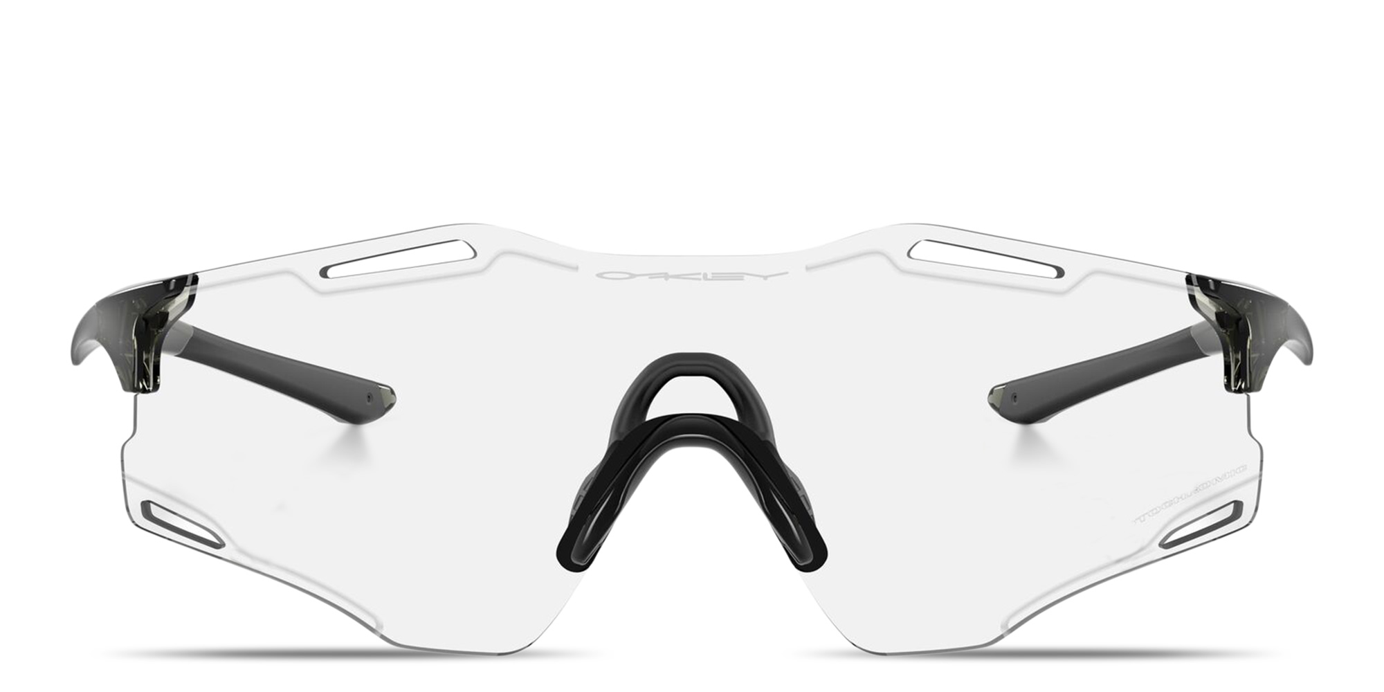 Oakley Cybr Zero Unisex Rimless Rectangle Sunglasses in Grey – Product Photo 1