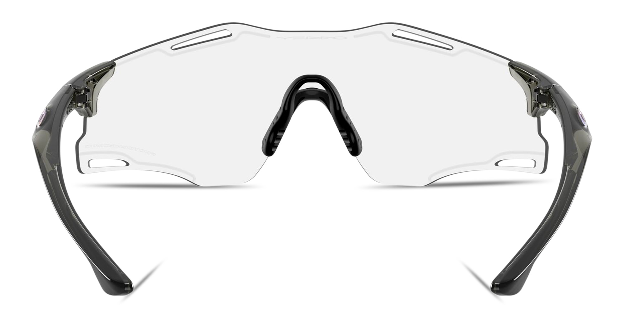 Oakley Cybr Zero Unisex Rimless Rectangle Sunglasses in Grey – Product Photo 4