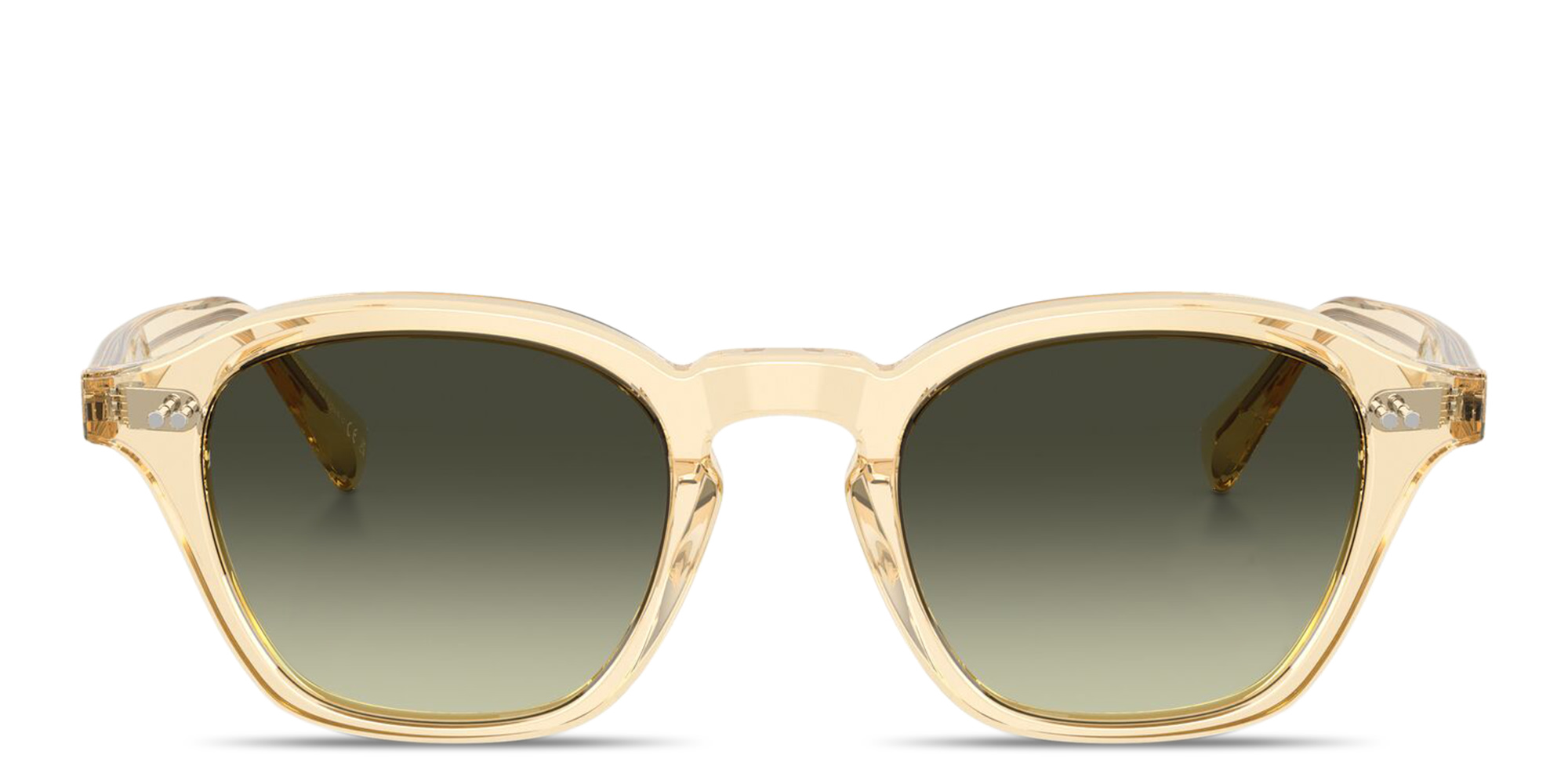 Shop OLIVER PEOPLES Eyles Unisex Square Sunglasses in Transparent light brown online.