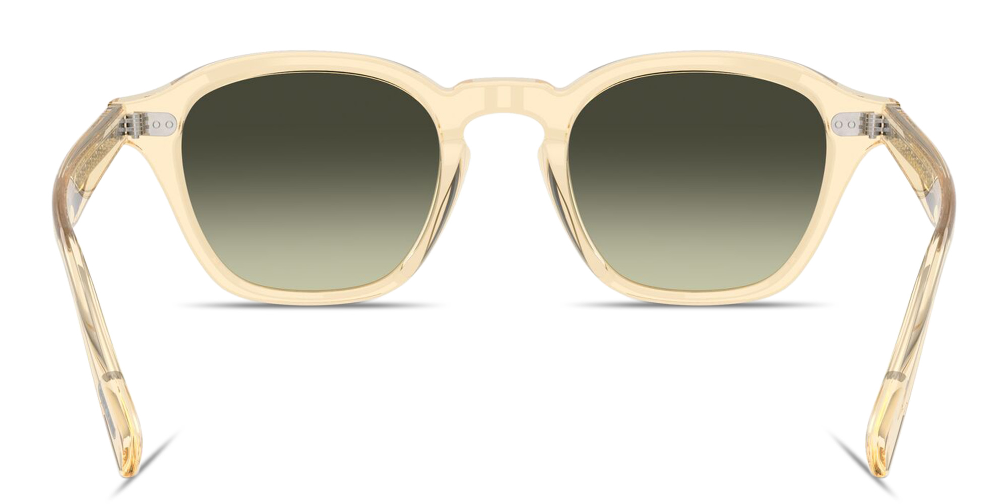 Shop OLIVER PEOPLES Eyles Unisex Square Sunglasses in Transparent light brown online.