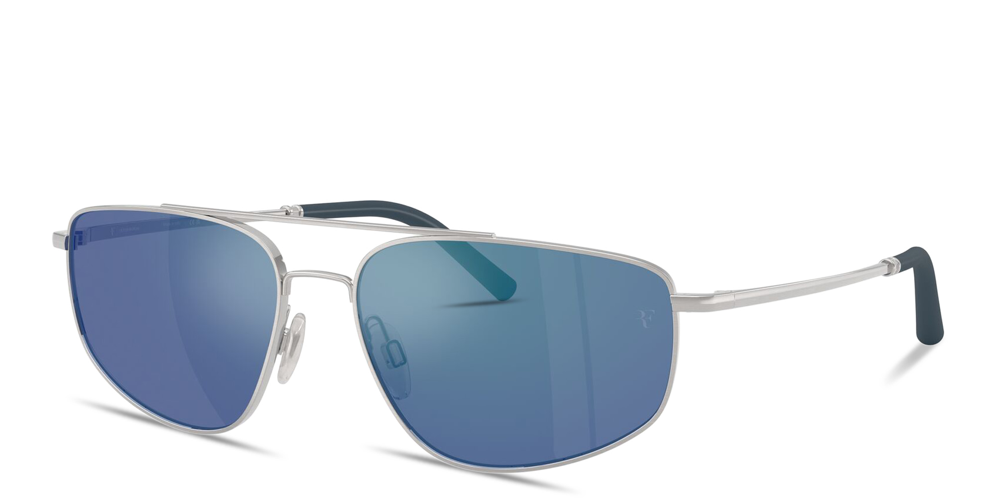 Shop OLIVER PEOPLES Unisex Aviator Sunglasses in Silver online.