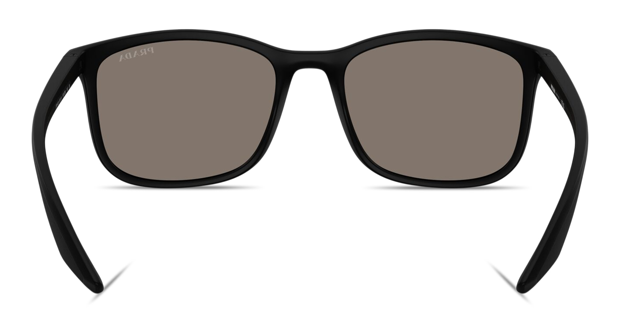 Shop Prada Linea Rossa Logo Signature Square Sunglasses in Black online.