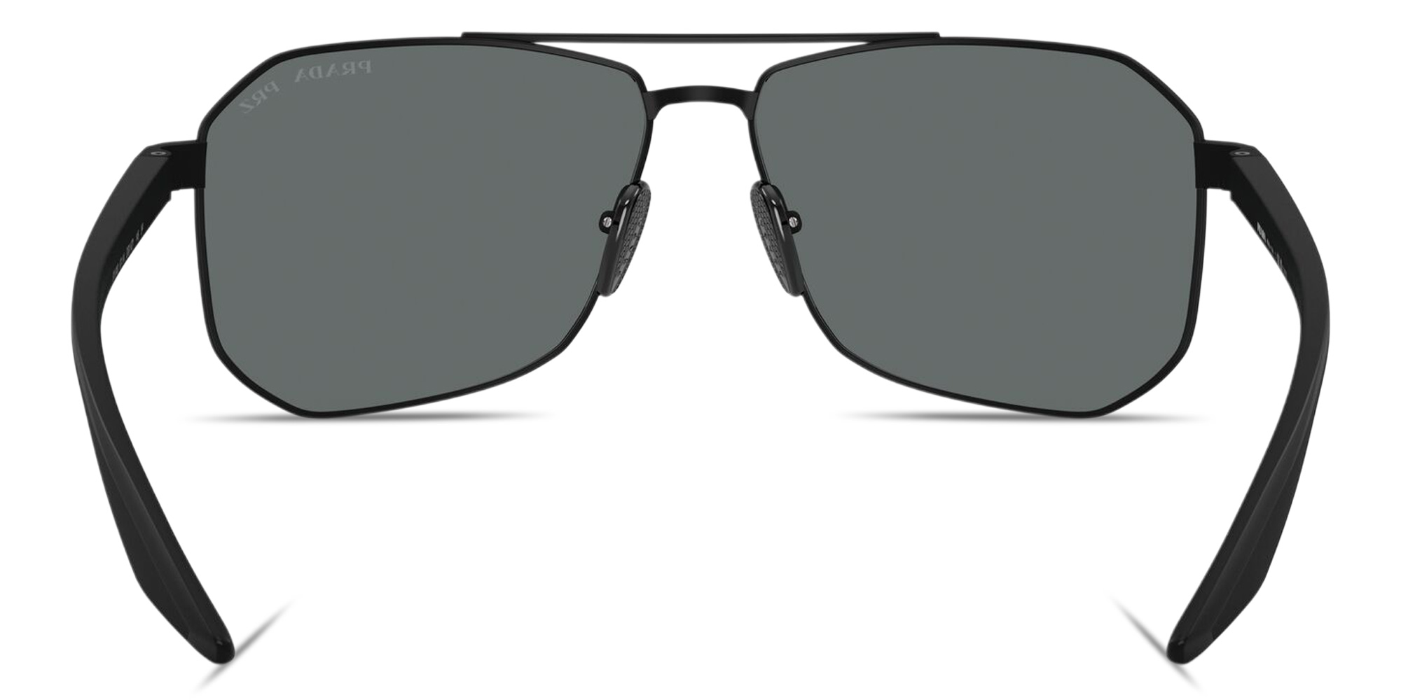 تسوق نظارات شمسية طراز بايلوت بتوقيع العلامة برادا لينيا روسا بلون أسود أونلاين.