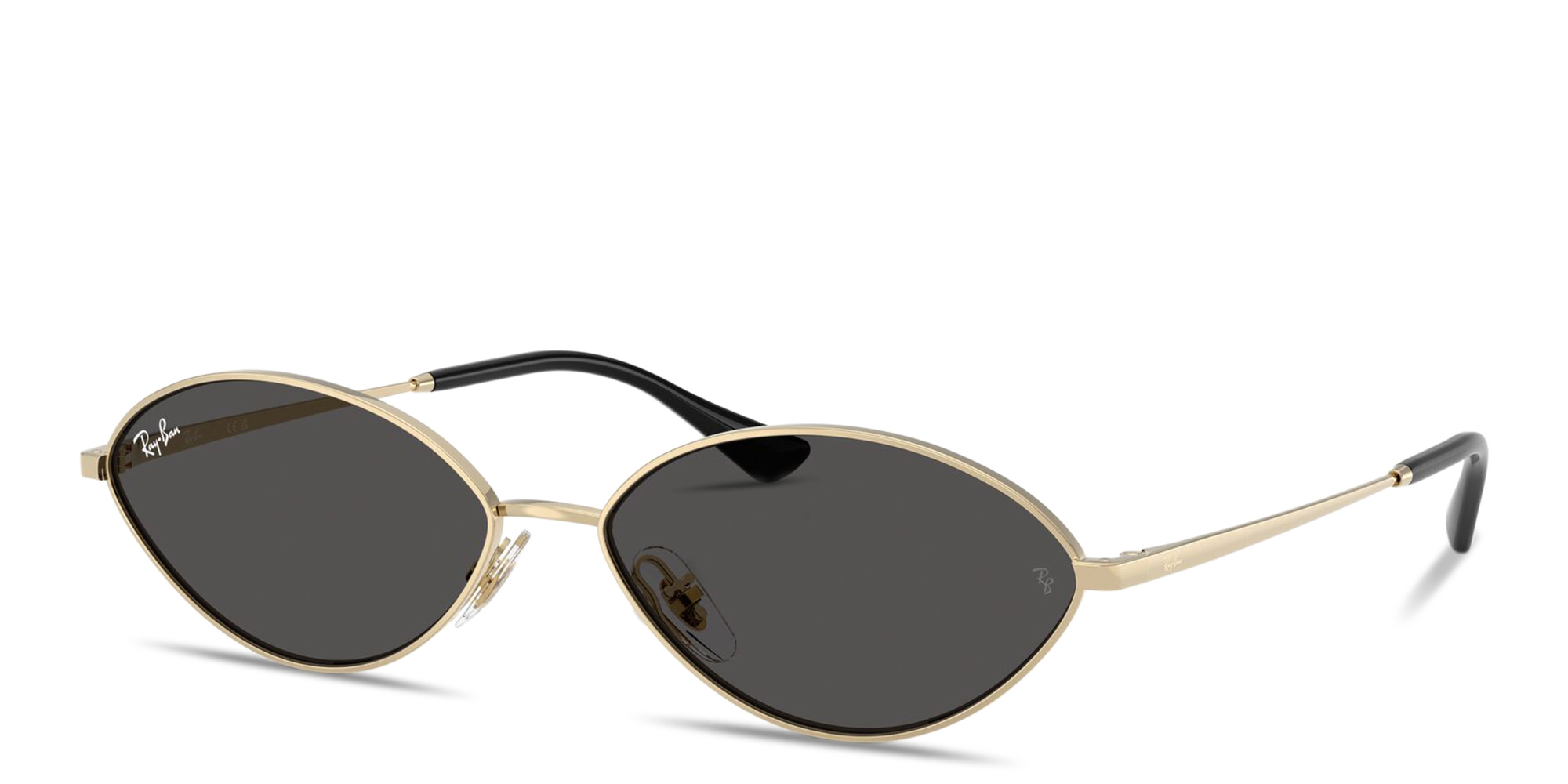 Ray-Ban Kai Unisex Oval Sunglasses in Gold – Product Photo 2